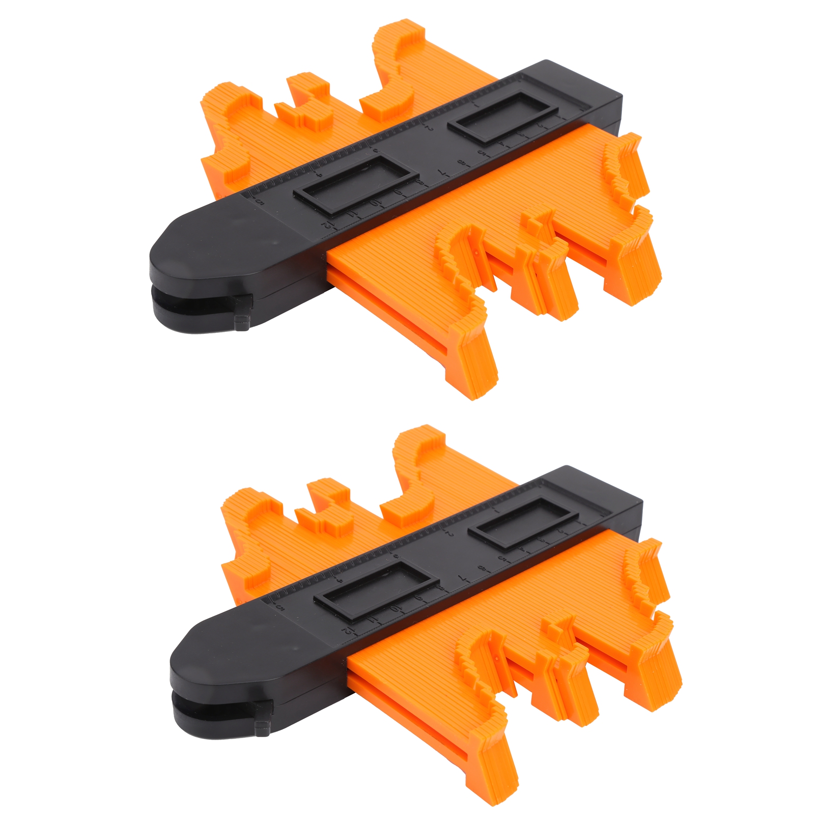 Set Mit 2 Selbstverriegelnden Konturschablonen, 12,7 Cm Multifunktions-zeichenlineal