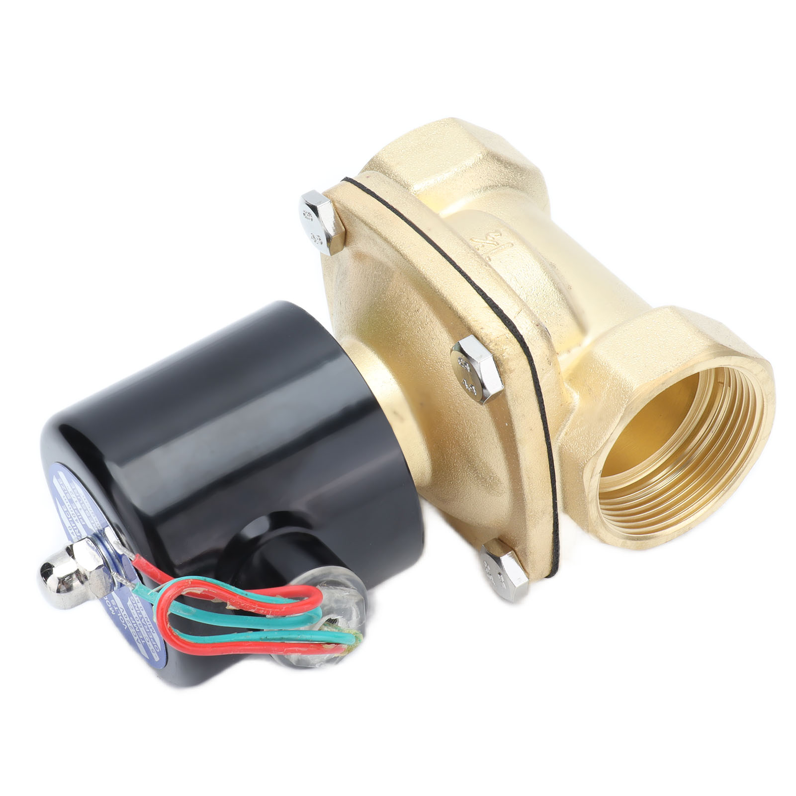 2w-400-40 Messing-magnetventil, Normalerweise Geschlossen, Membranventil, 220 V Wechselstromversorgung, 40 Mm Durchmesser, Für Wasser- Und Luftkreisläufe