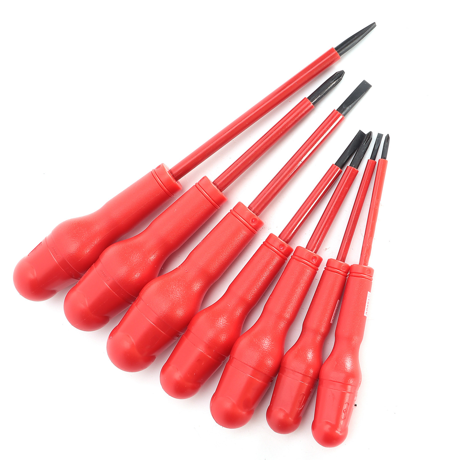 Set Mit 7 Isolierten Magnetischen Schraubendrehern, Präzisionsset Für Elektriker, Reparaturwerkzeugset 9701