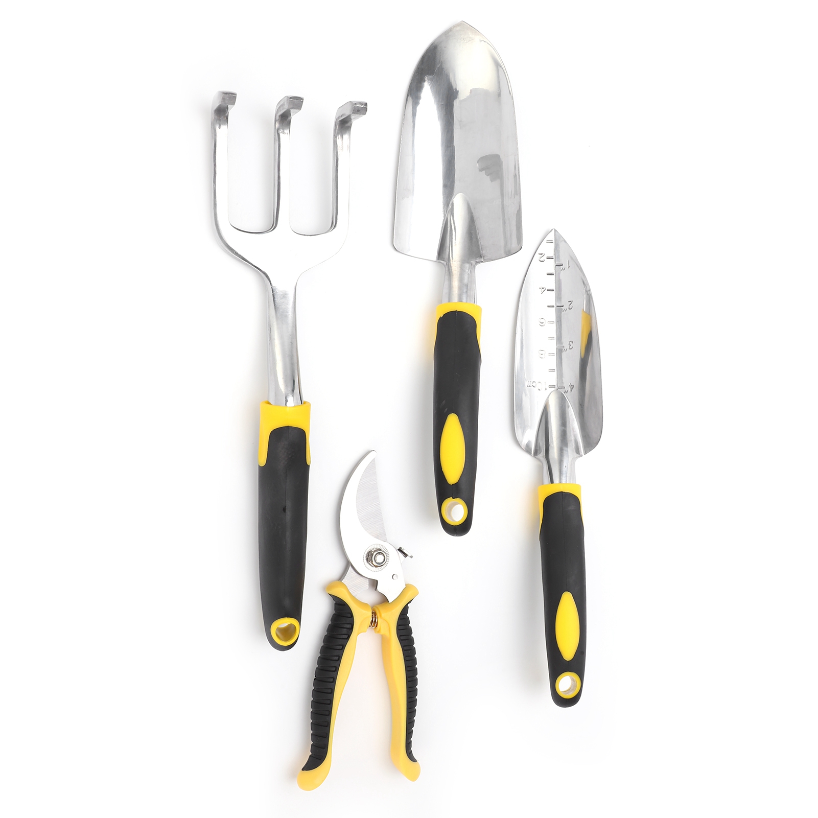 5-teiliges Garten-set – Pflanzkelle, Gartenschere Mit Robustem Aluminium-gusskopf
