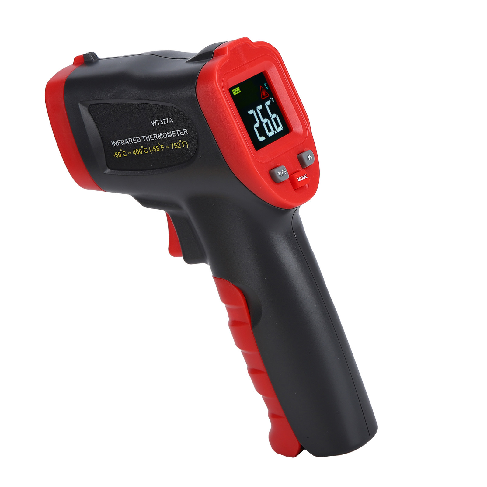 Wt327a Tragbares Berührungsloses Infrarot-thermometer Mit Digitalem Lcd-laser-temperaturmessgerät (-50 °c Bis 400 °c)