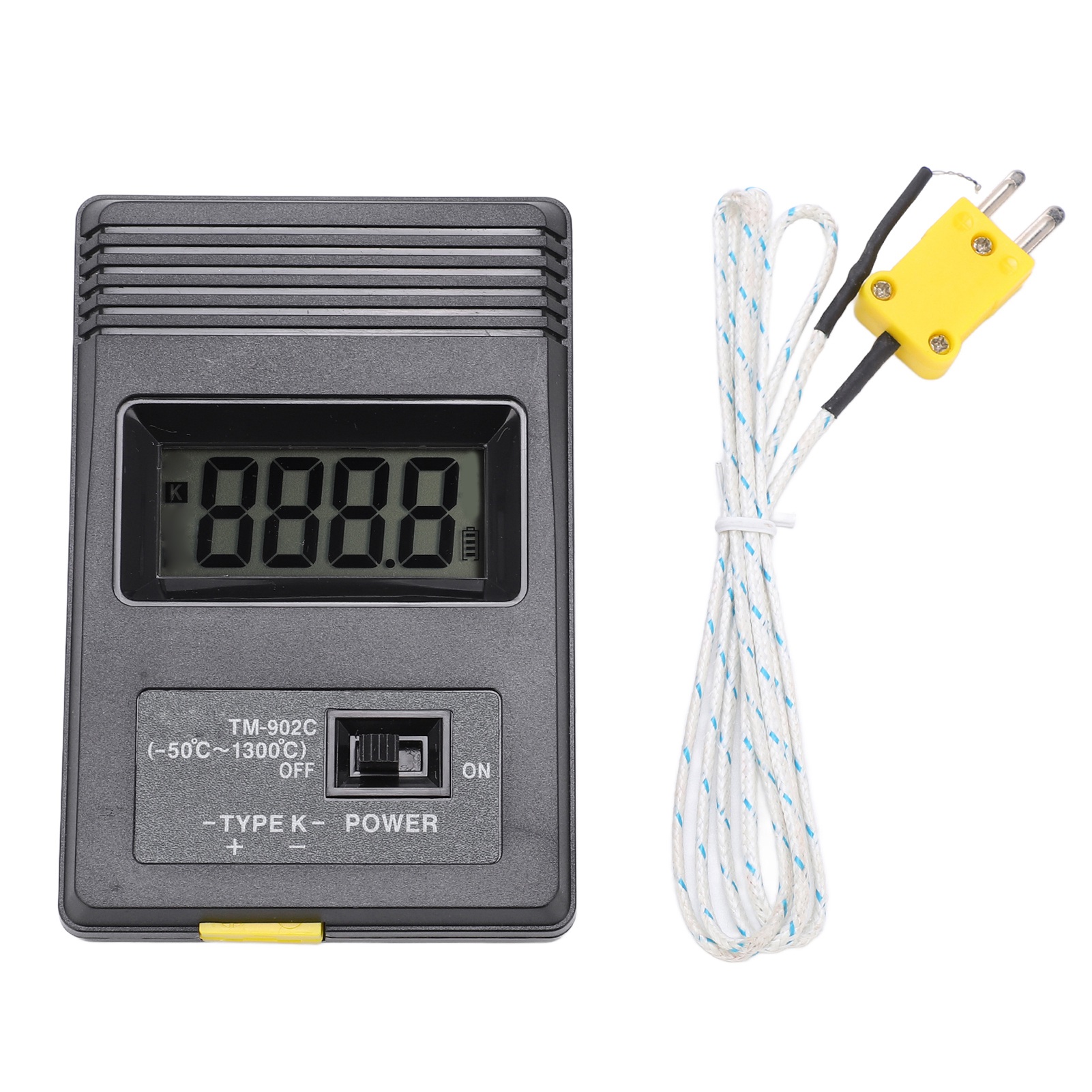 Digitales Lcd-thermometer Vom Typ K Mit Thermoelementsonde -50 Bis 500 °c, Temperaturfühler Tm-902c