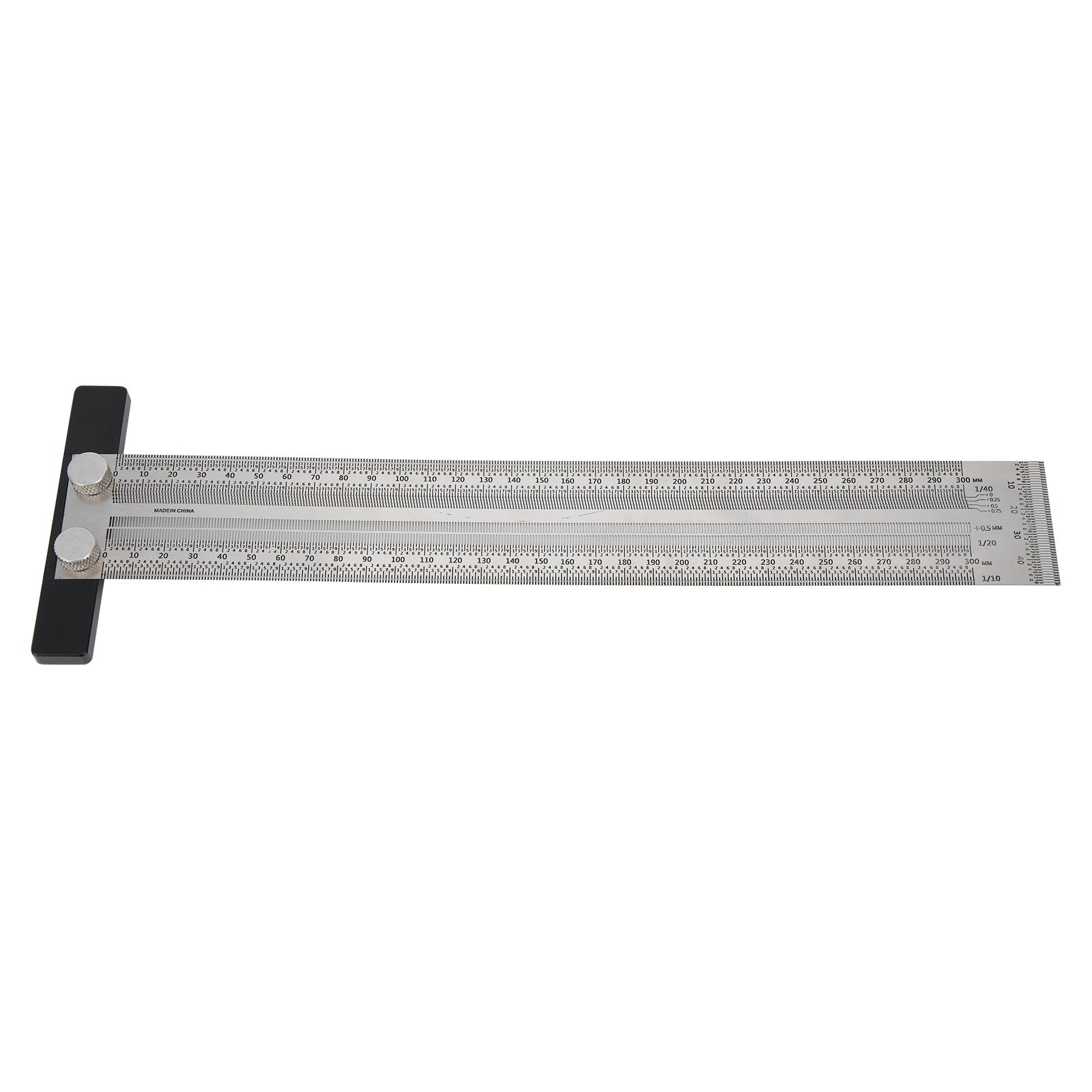 Lochlineal Aus Edelstahl, 300 Mm T-skala, Industrielles Messwerkzeug, Präzisionsmarkierungsschablone.