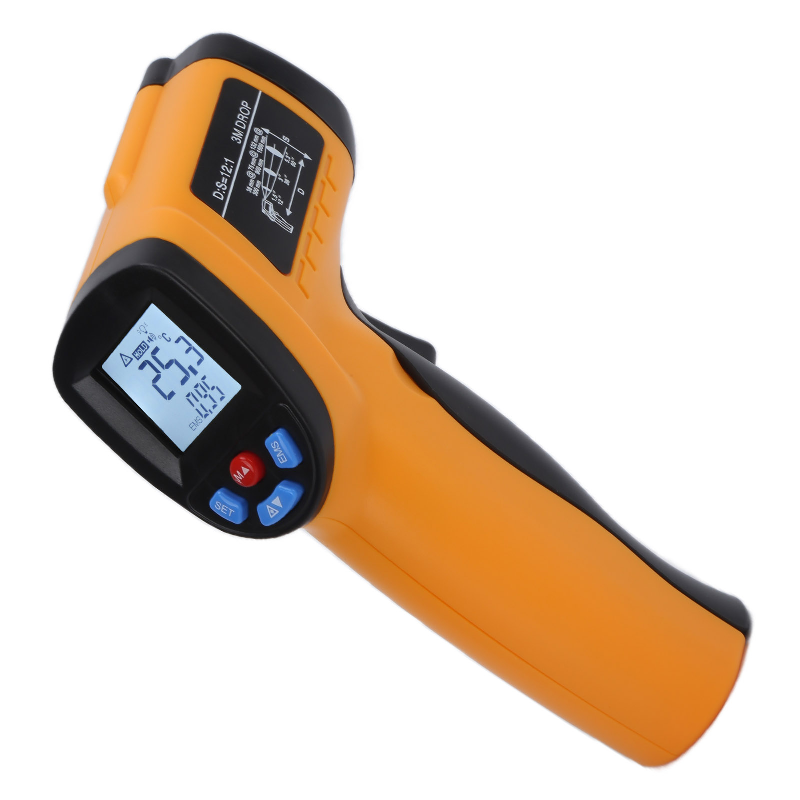 Gm550 Lcd-industrie-digitalthermometer Mit Infrarot-anzeige, Hoher Präzision Und Großem Messbereich Zur Temperaturregelung