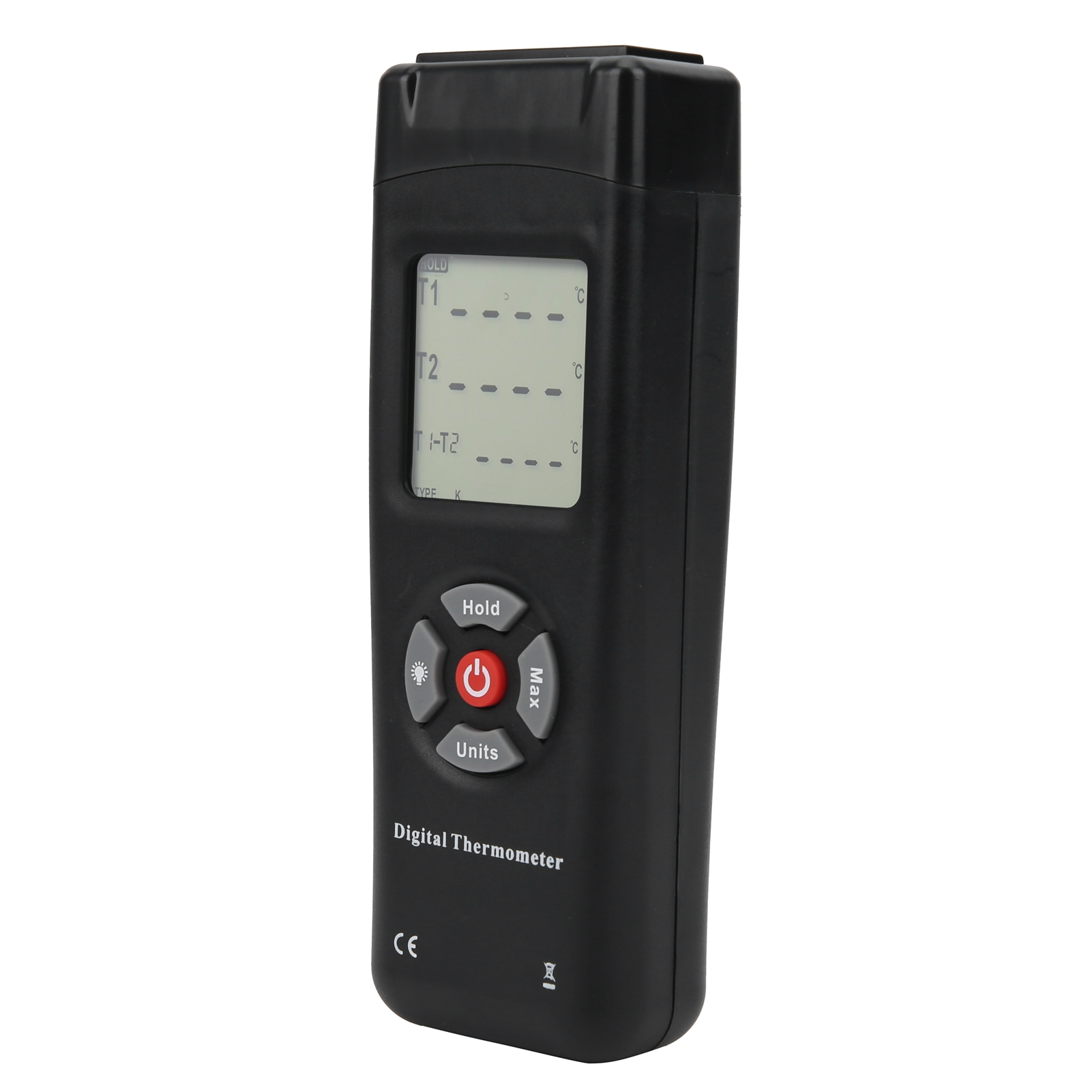 Digitales Thermoelement-thermometer Typ K 2k, Kontaktfühler Mit Lcd-bildschirm, Industrielle Temperaturmessung