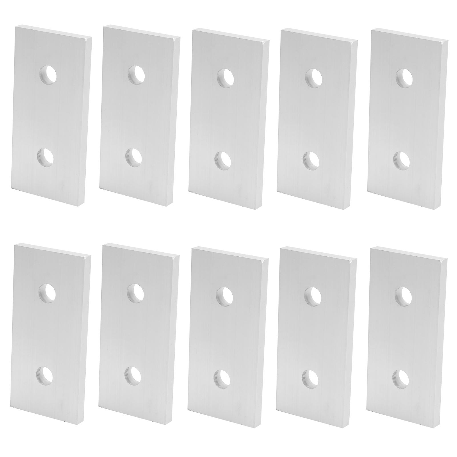 10-teiliges Aluminium-verbindungsplatten-set, Flachverbinder, Werkzeug Zur Vertikalen Verstärkung, 4040, 2 Löcher