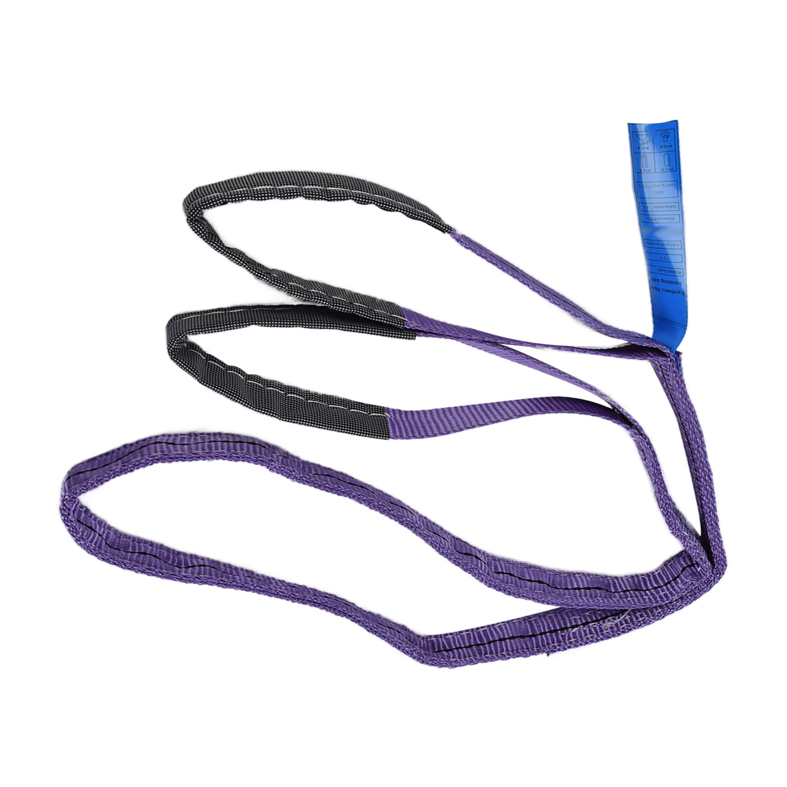 1t Hochfeste Polyester-hebegurte, Flache, Mehrfarbige Gurte, 2 M (6,56 Ft) – Robuste Ausführung