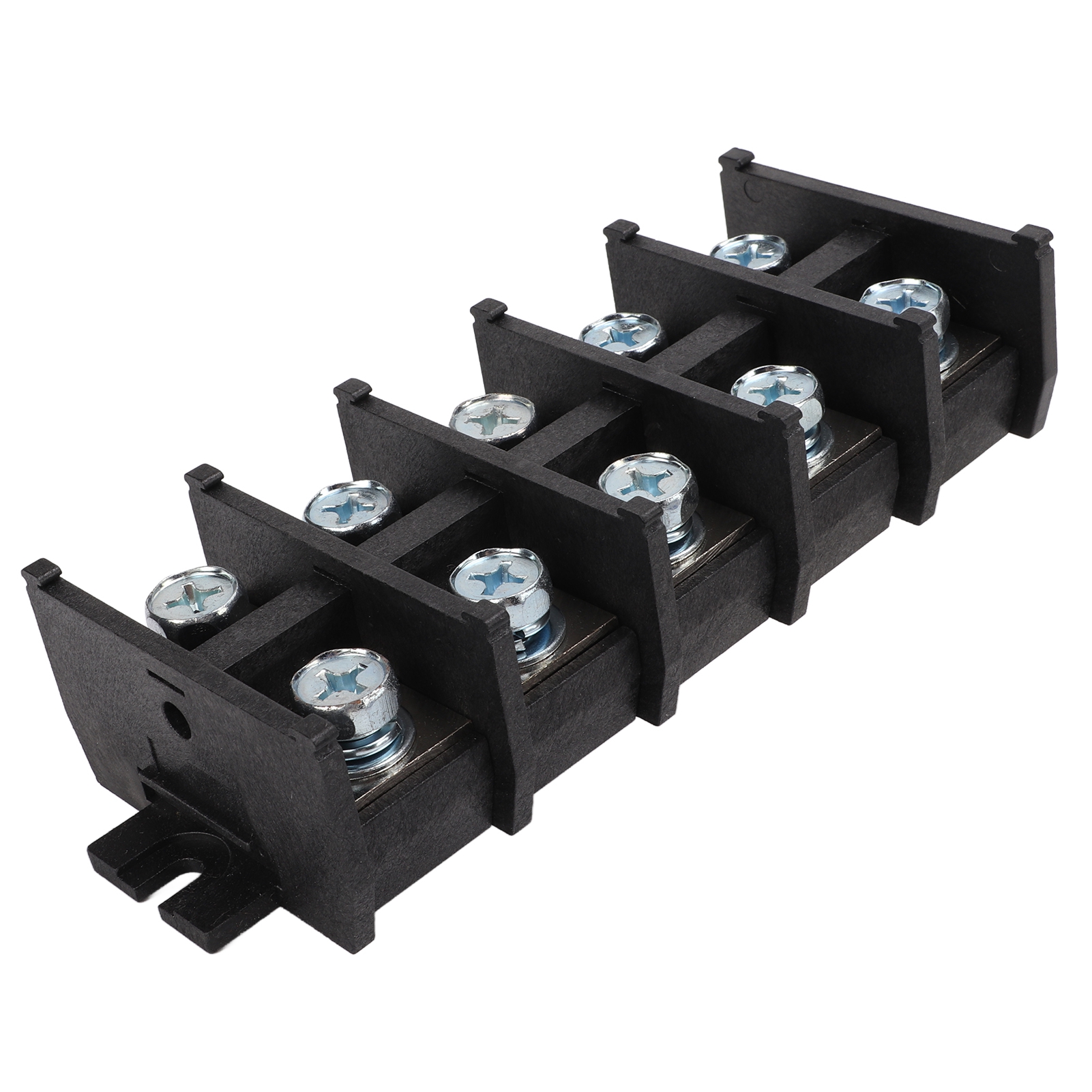 Satz Mit 5 Schraubklemmen Für Din-schiene, Optimale Elektrische Leitfähigkeit, Robuste Basis, Einfache Und Zuverlässige Verbindung