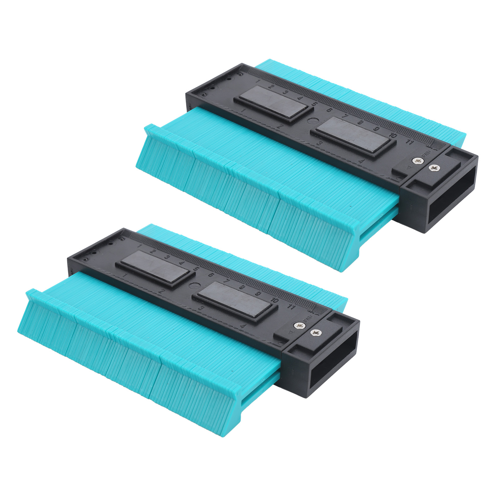Set Mit 2 Konturschablonen (5 Zoll), Hochpräzises Messwerkzeug Für Unregelmäßige Formen, Holzbearbeitungslineal