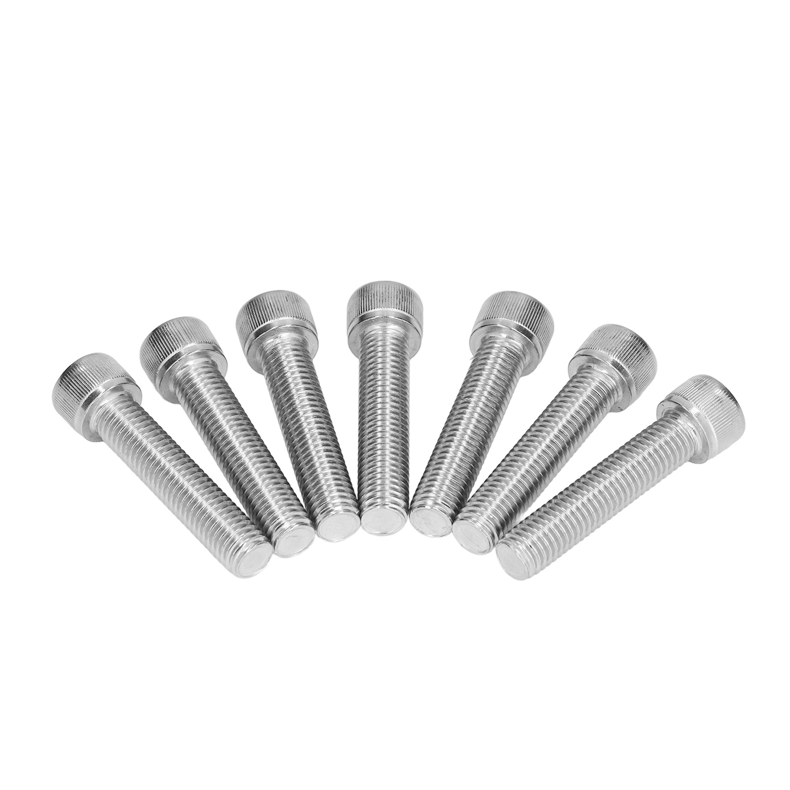 Packung Mit 20 Innensechskantschrauben, Grobgewinde, A2-70 Edelstahl, M12x1,75 Din 912 M12x50