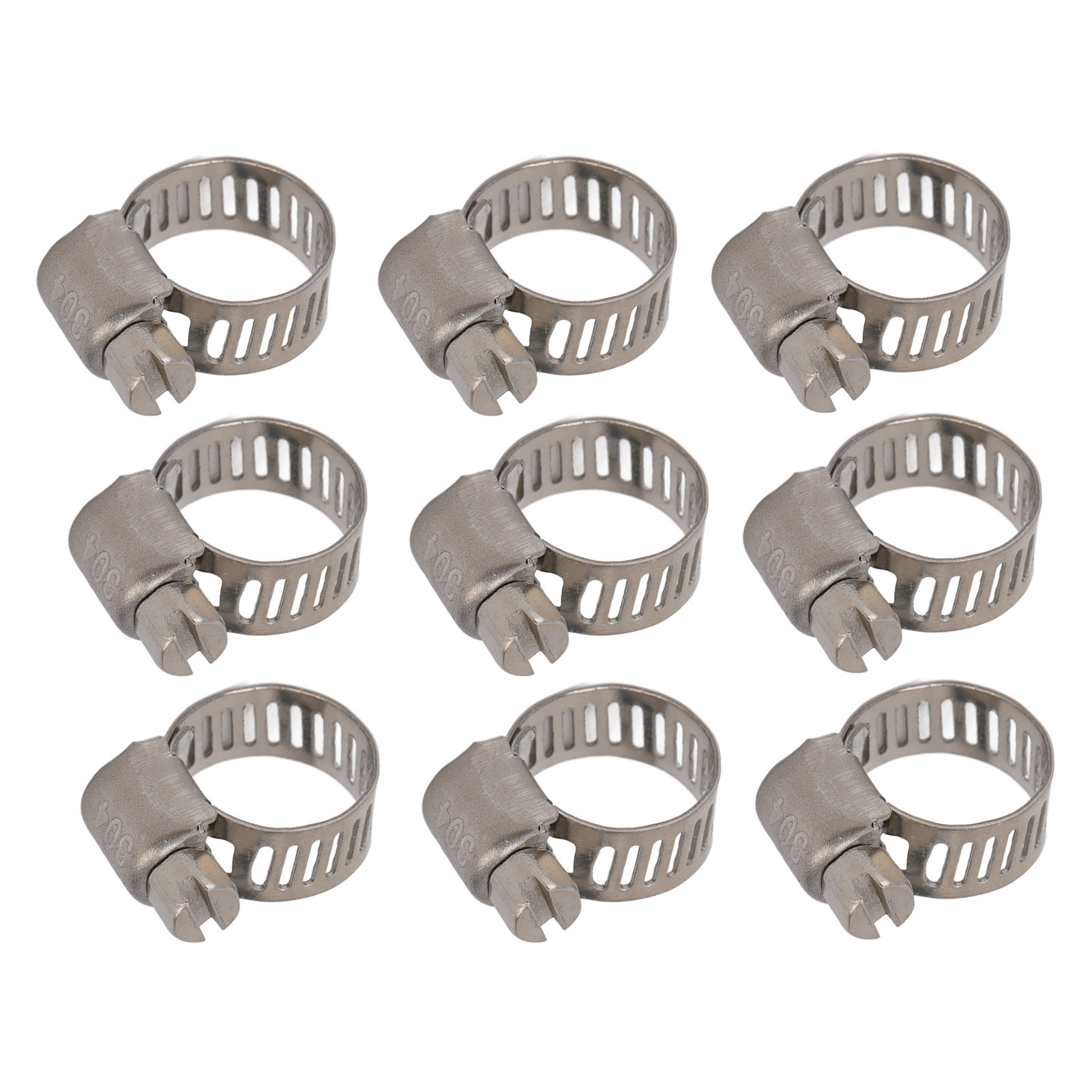 50-teiliges Set Schlauchschellen Aus Edelstahl 304, Amerikanischer Flansch Für 6-12 Mm Kfz-/bootsschläuche
