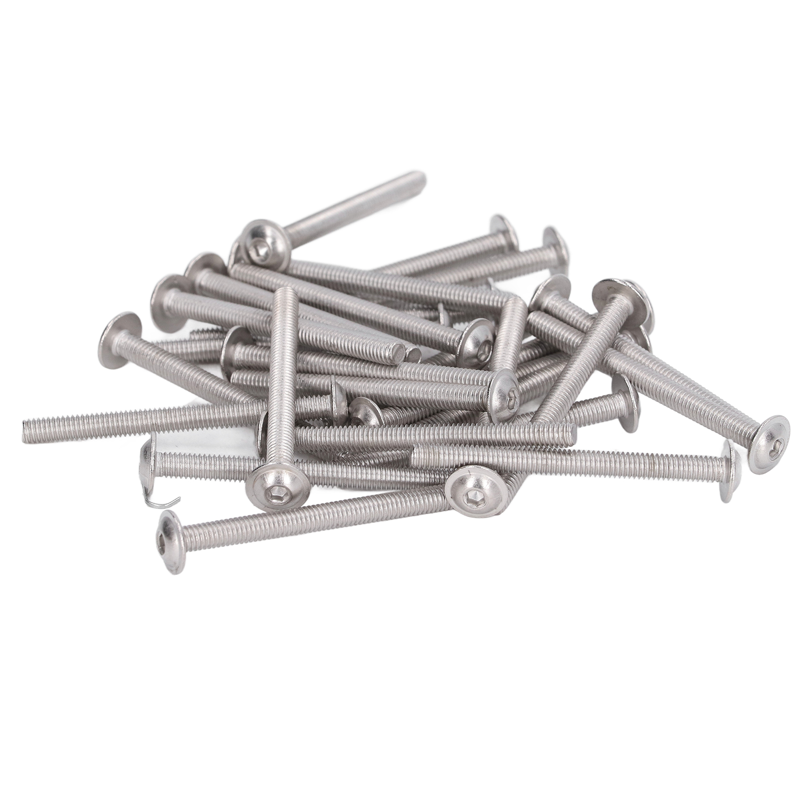 Packung Mit 50 A2-70 Edelstahl-linsenkopfschrauben, M4x45mm Innensechskantschrauben
