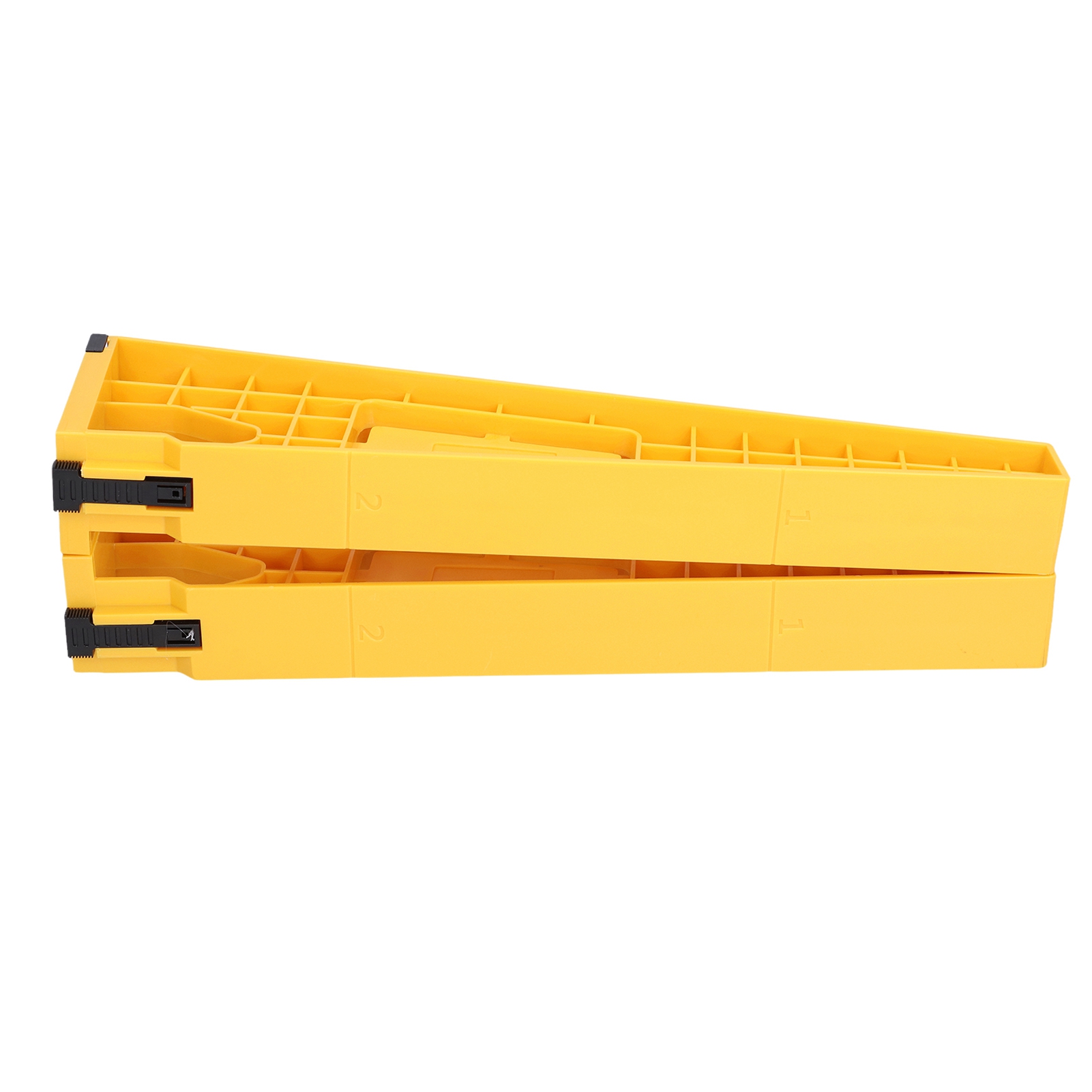Set Mit 2 Schubladenschienen-montageschablonen, Abs, Montagehilfe Für Schränke, Heimwerker-set