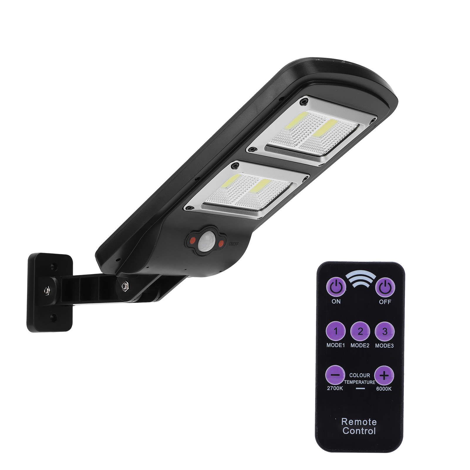 Solarbetriebene Außenstraßenleuchte Mit Bewegungsmelder, Ip65 Wasserdicht, Usb-aufladbar, Kabellose Wandmontage, Ll-68t