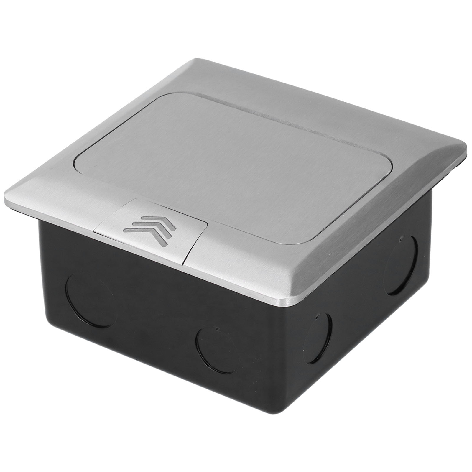 Wasserdichte 2-wege-eu-schutzkontaktsteckdose Aus Aluminiumlegierung, Unterputzdose Mit Erdungsanschluss, 16 A, 250 V Wechselstrom