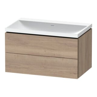 Duravit Möbel-Set L-Cube 80x48x48cm, o Hahnl., Ei marm., 2 Schub.