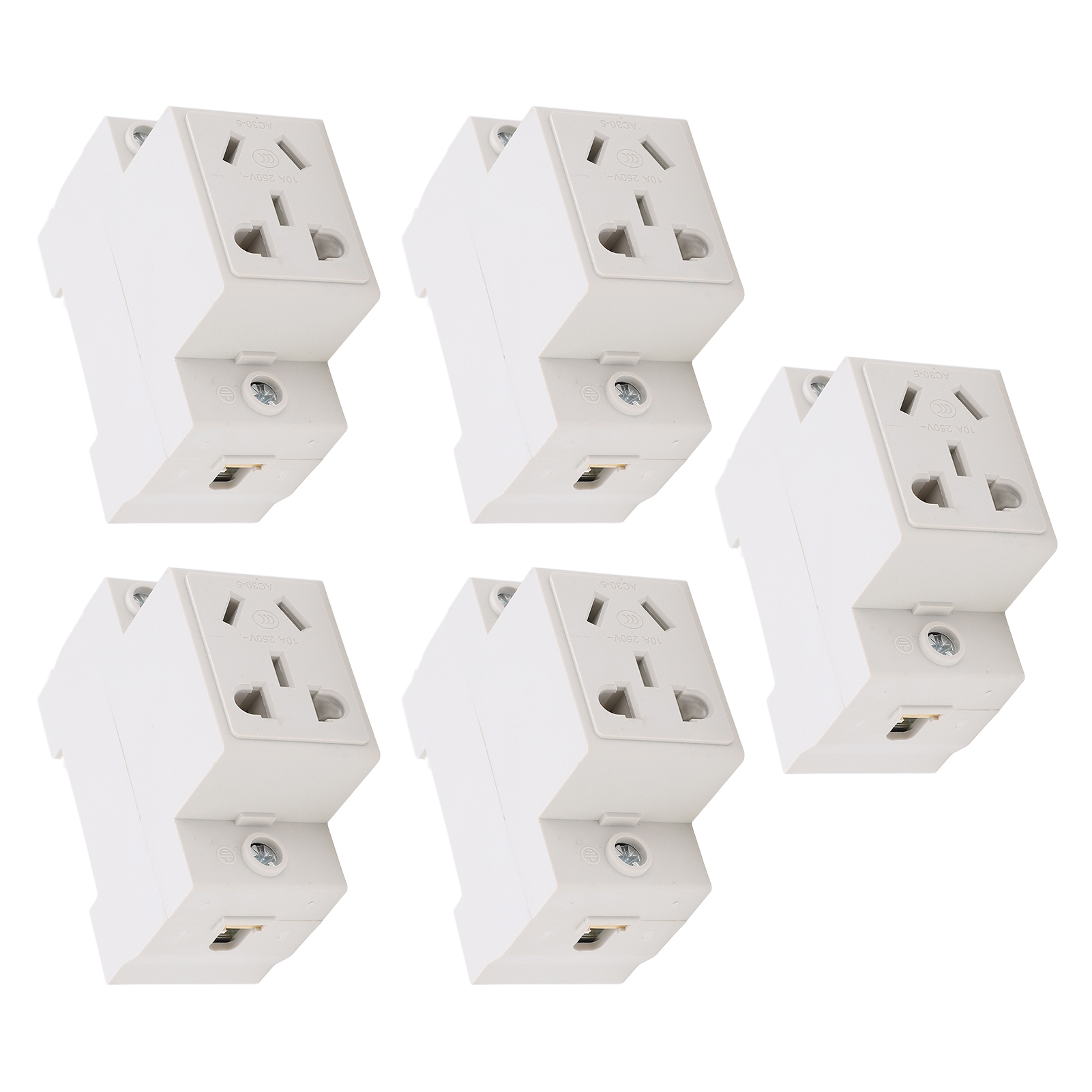 5-polige Steckdose, 250 V, Robustes Material, Stabiler Standfuß, Sicher, Robust, Modulare Industriesteckdose Ac30-105