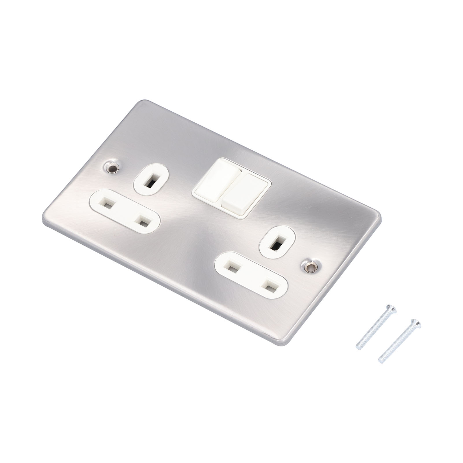 Britische Standard-doppelwandsteckdose Mit Schalter Und Zubehörnetzteil 250 V 13 A