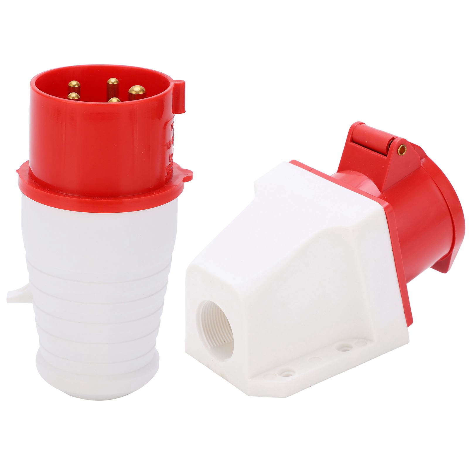 16-a-industriestecker, 5-polig, Schutzart Ip44, Wasserdicht, 220–380 V/240–415 V, 3-phasig, 3p+n+e