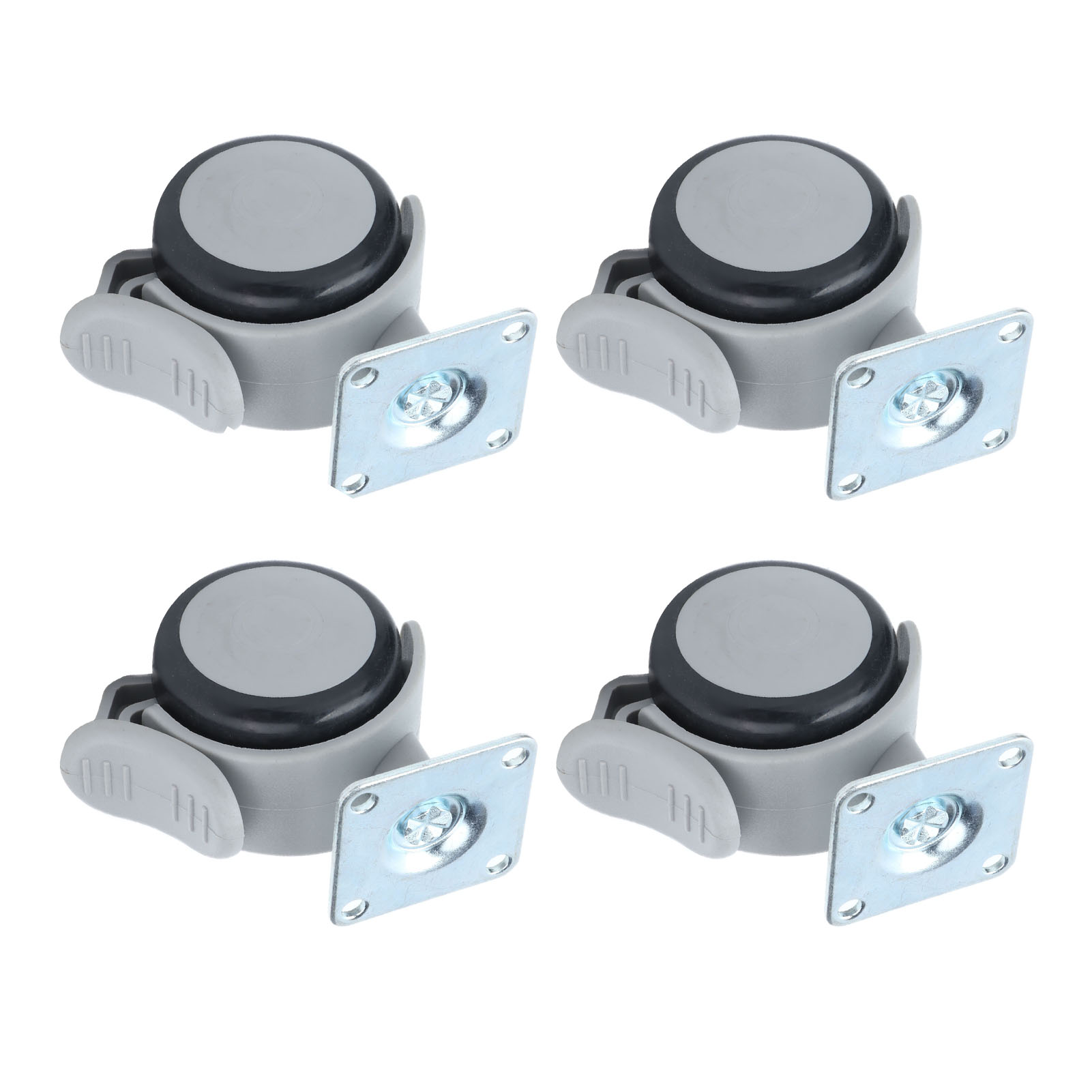 4er-set Rollen Mit 4 Löchern, Gummi, Bremse, Ersatzrollen Für Stühle, Möbelzubehör