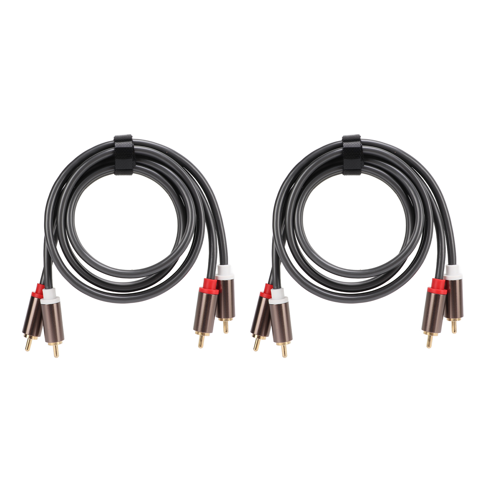 Rca-kabel, 2 Stecker Auf 2 Stecker, 4 Ausgänge, 1 M, Für Endstufe, Subwoofer, Stereo-av-audiokabel, 2er-paar