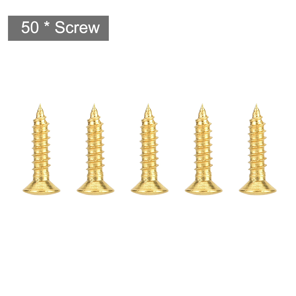 Packung Mit 50 Vergoldeten 12x2,5-mm-schrauben Für E-bassgitarre, Rückplatte, Schutzbefestigung, Montagezubehör