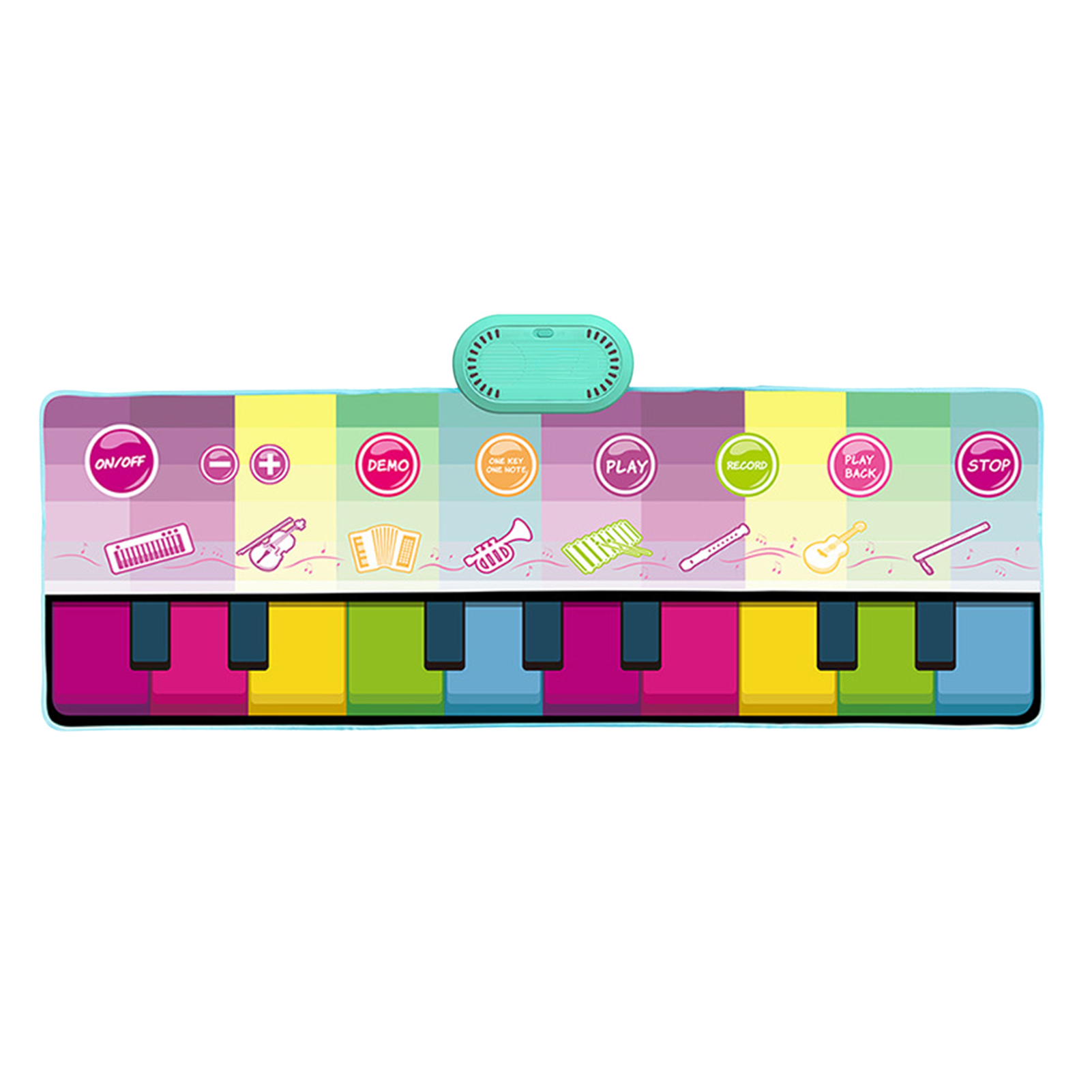 Musikalische Spielmatte Für Babys, Rutschfest, Multifunktionales Klavierkeyboard, Lernspielzeug, Usb Typ-c