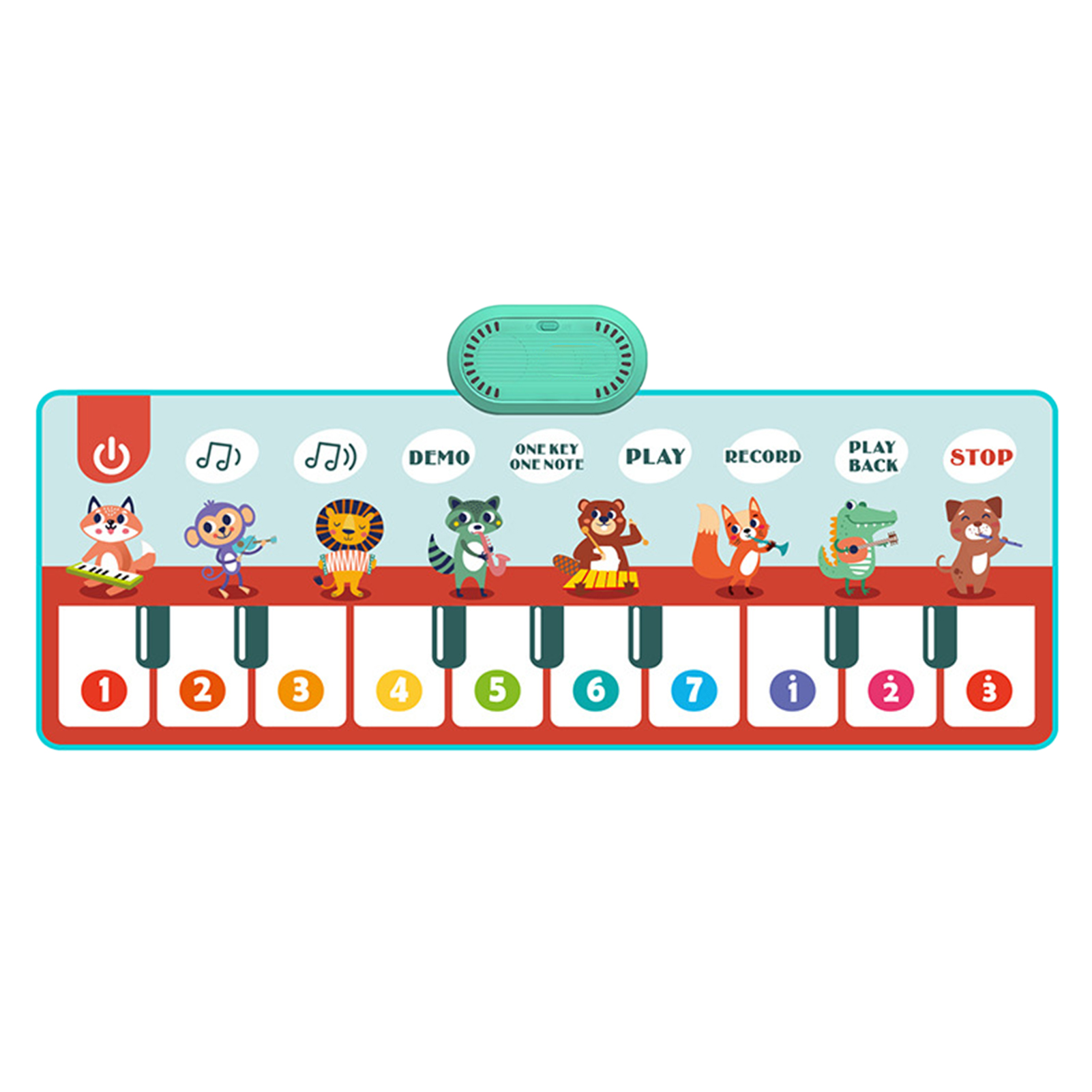 Musikalische Spielmatte Für Babys, Rutschfest, Weiche Klaviertastatur, Multifunktionales Lernspielzeug, Spielmatte Typ A