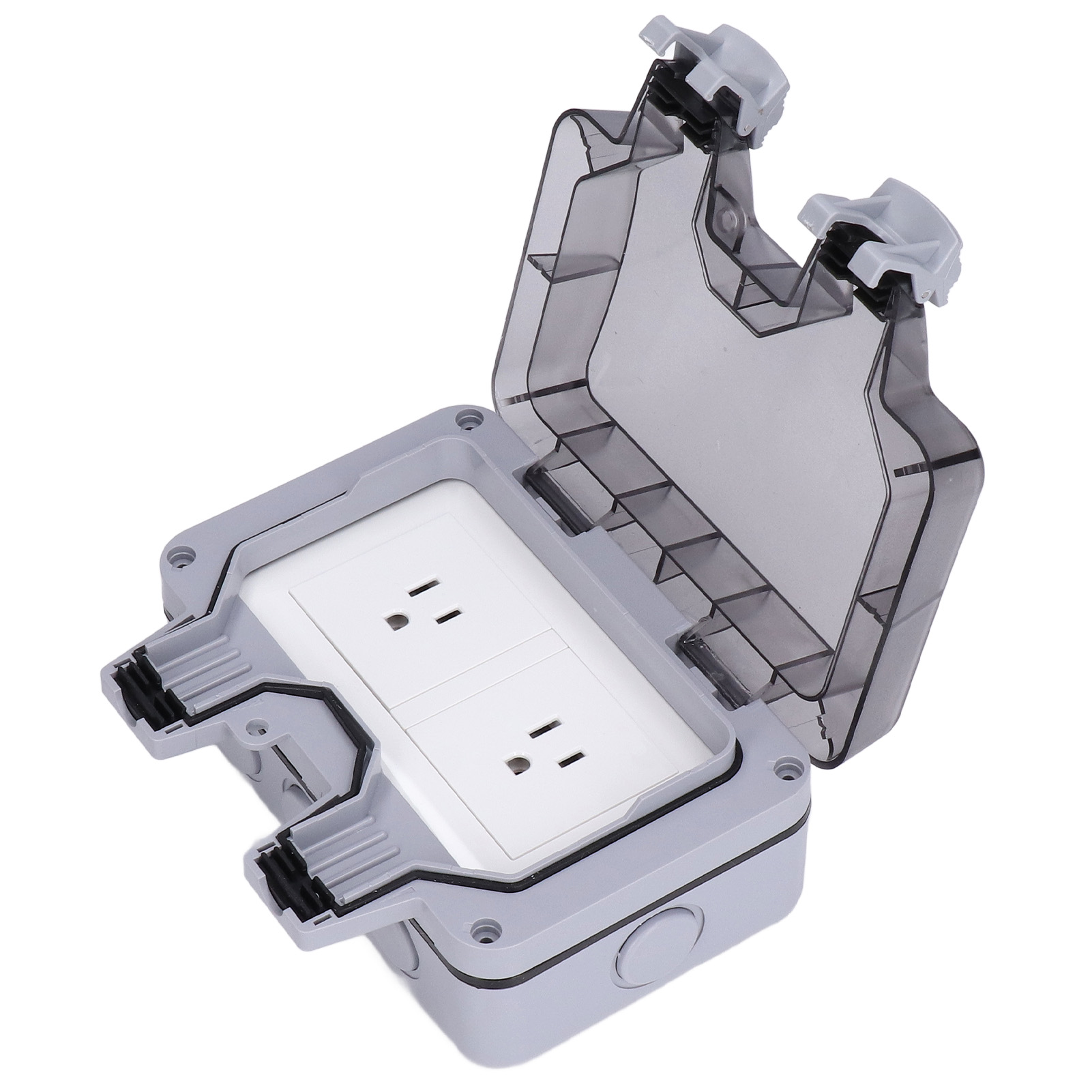 Wasserdichte Wandsteckdose Ip66, 2 Steckplätze, 250 V, 15 A, Us-amerikanisches Außengehäuse