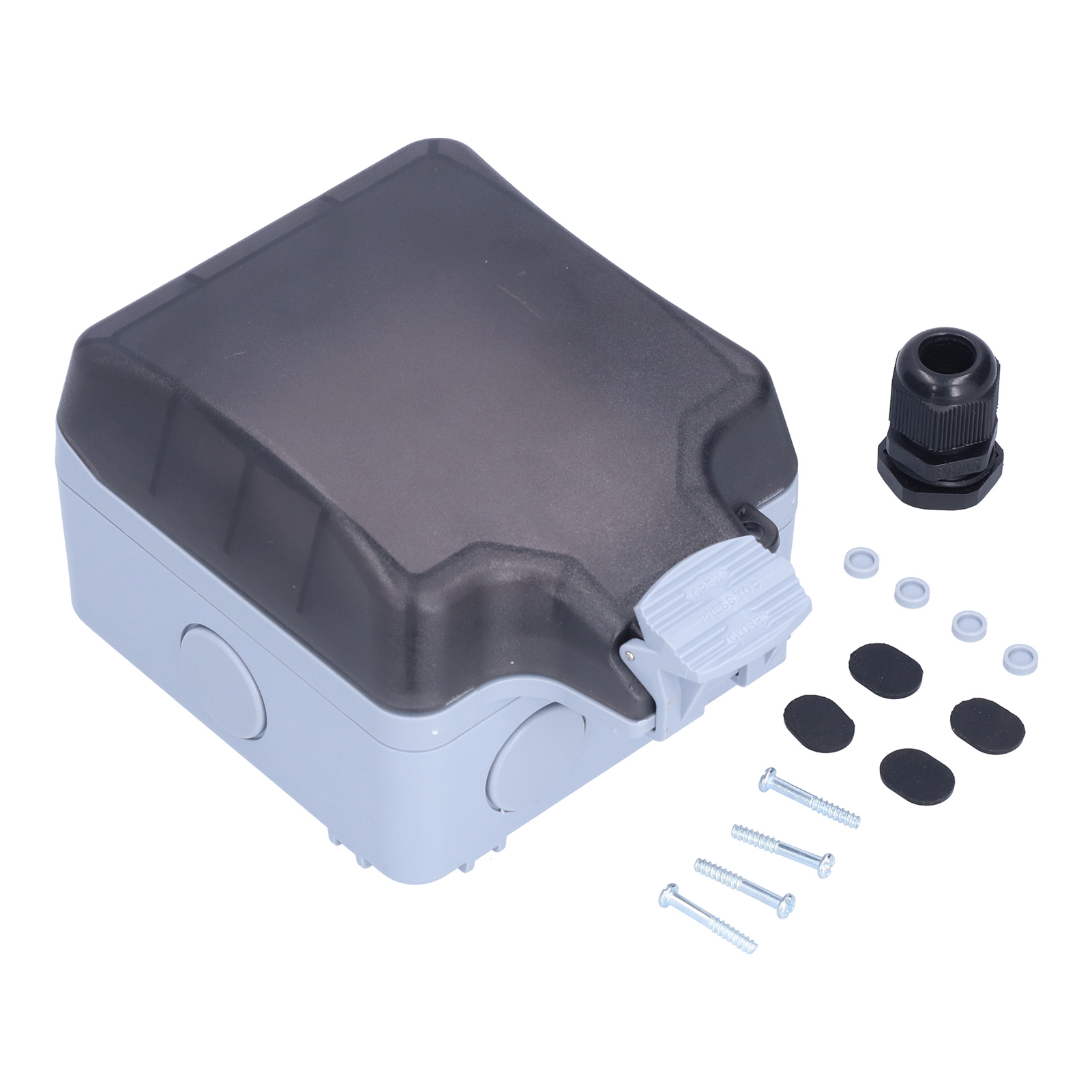 Ip66 Wasserdichte Multifunktions-außensteckdose, 3-loch, Us-steckdose 110–250 V, 15 A