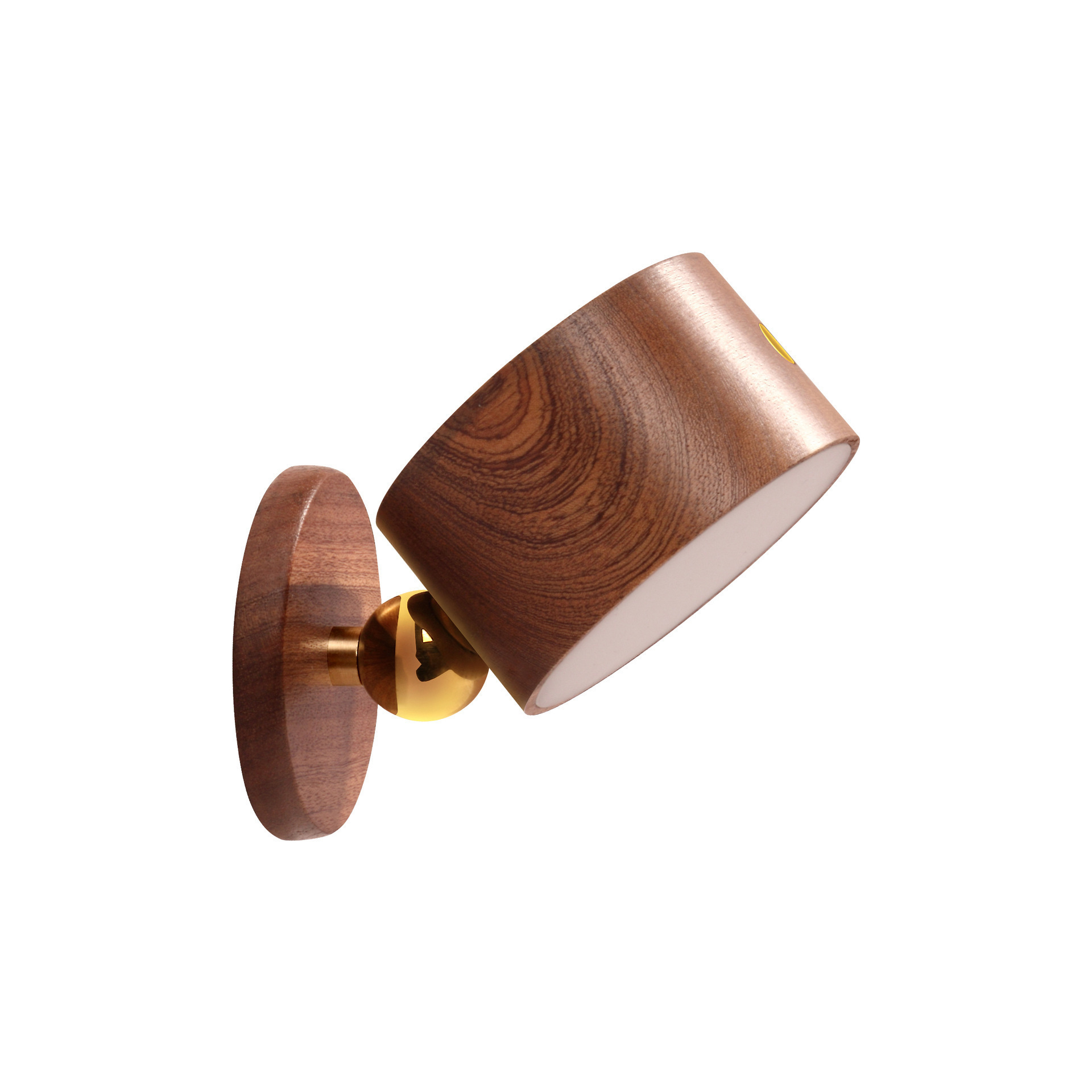 Wandmontierte Stehlampe Aus Holz Wiederaufladbare Led-lampe Mit Touch-steuerung Und Dimmer, Kabellose Wandhalterung Fürs Schlafzimmer