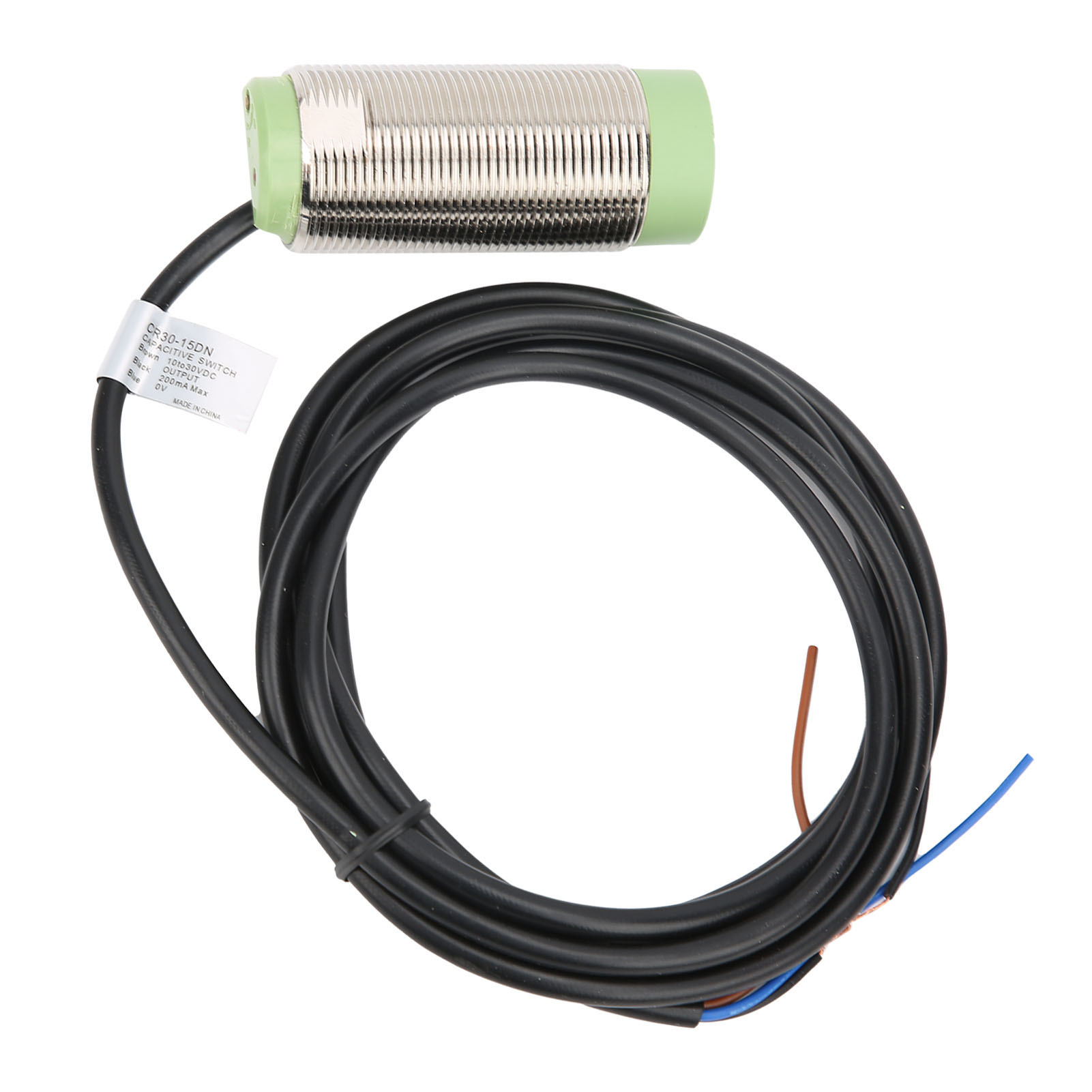 Zylindrischer Berm-näherungssensor, Öffnerkontakt, 1,2 M Kabel, 10–30 V Dc, Modell 15dn