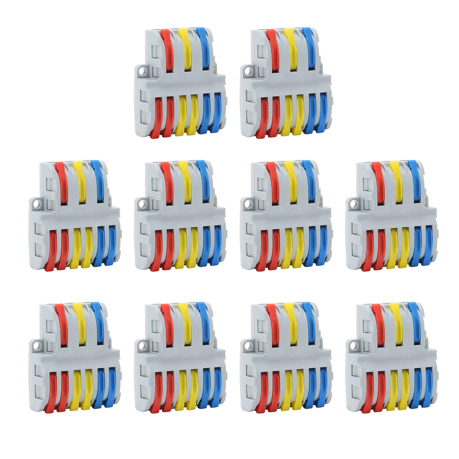 10-teiliger Schnellverbinder, 6-in-3-hebelverteilerblock, 250 V 32 A Elektrisches Zubehör