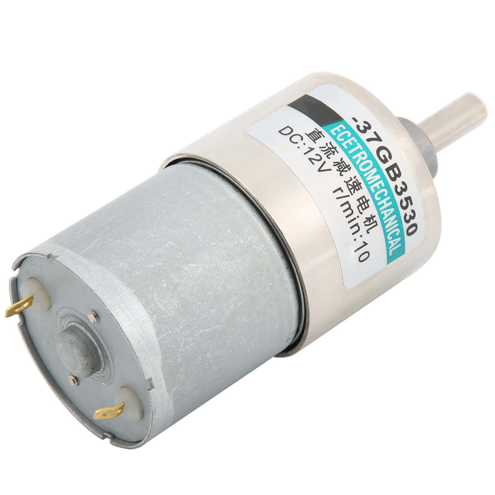 12-v-gleichstrommotor Xd-37gb3530, Niedrige Drehzahl 10 U/min, Permanentmagnet, Mikrogetriebemotor Mit Halterung Und Drehzahlregler