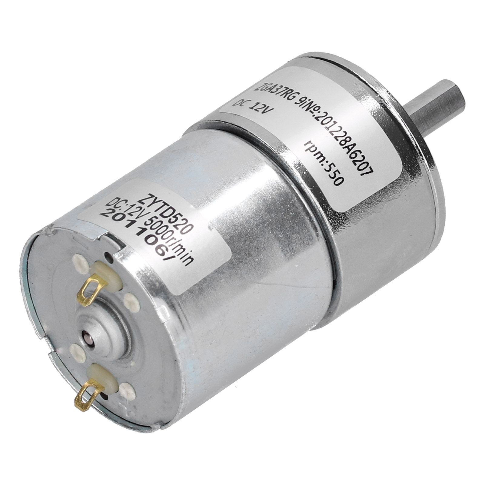 12-v-gleichstrommotor Zga37rg 550r-12v, Mikro-untersetzungsgetriebe, Geräuscharmes Gleitlager, Maschinenzubehör