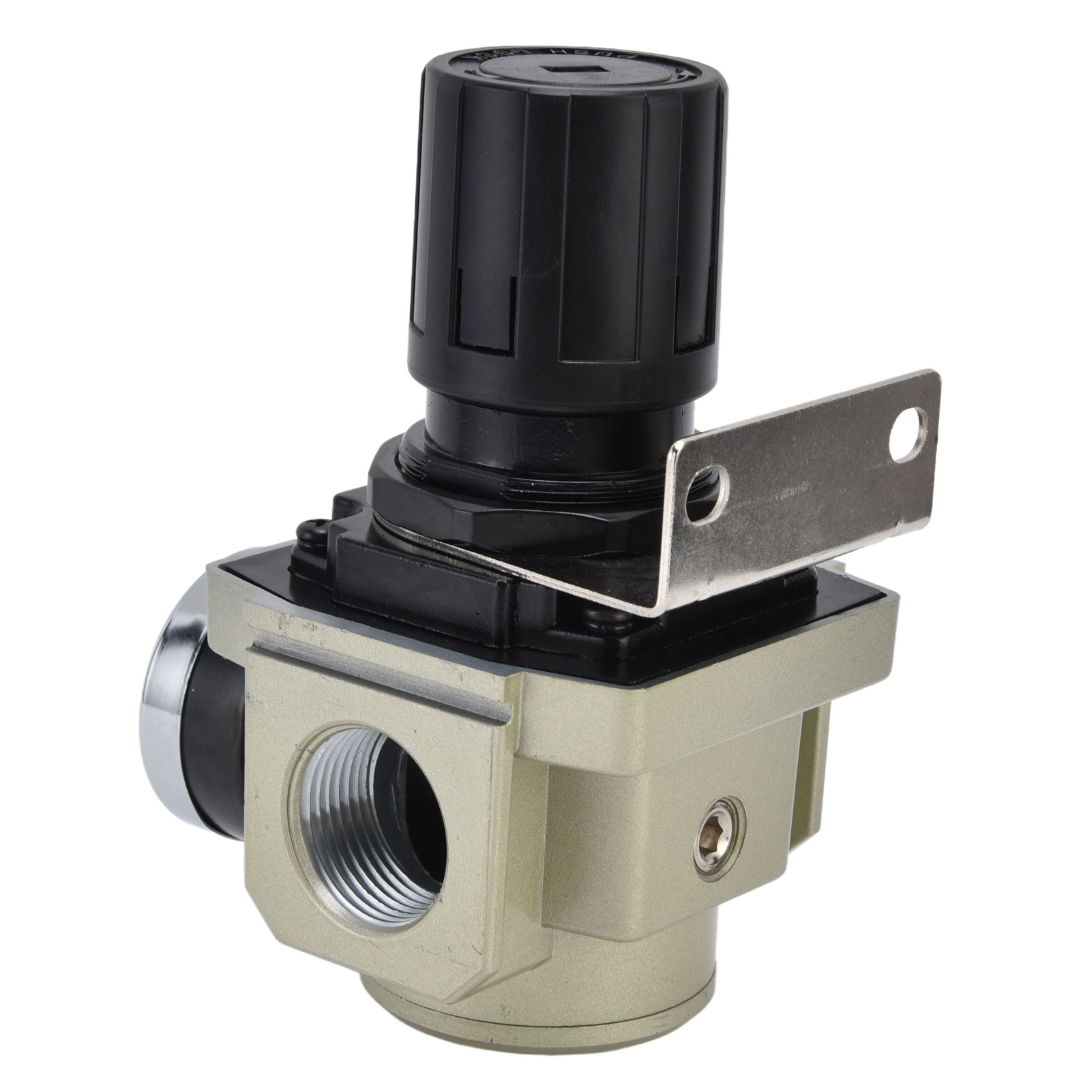 Luftdruckregler Mit Manometer, 0,05–0,8 Mpa Überdruckventil, Gehäuse Aus Aluminiumlegierung, 1 Zoll