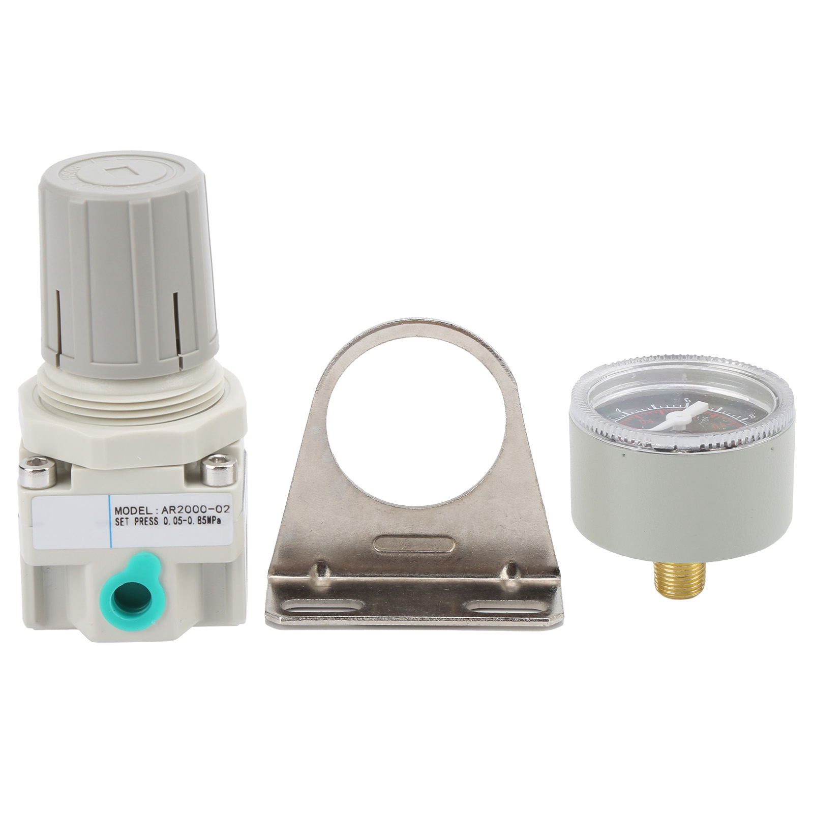 Ar2000 Druckluftdruckregler Mit Manometer, Typ Smc, Druckregler Für Luftfiltration Und -aufbereitung.