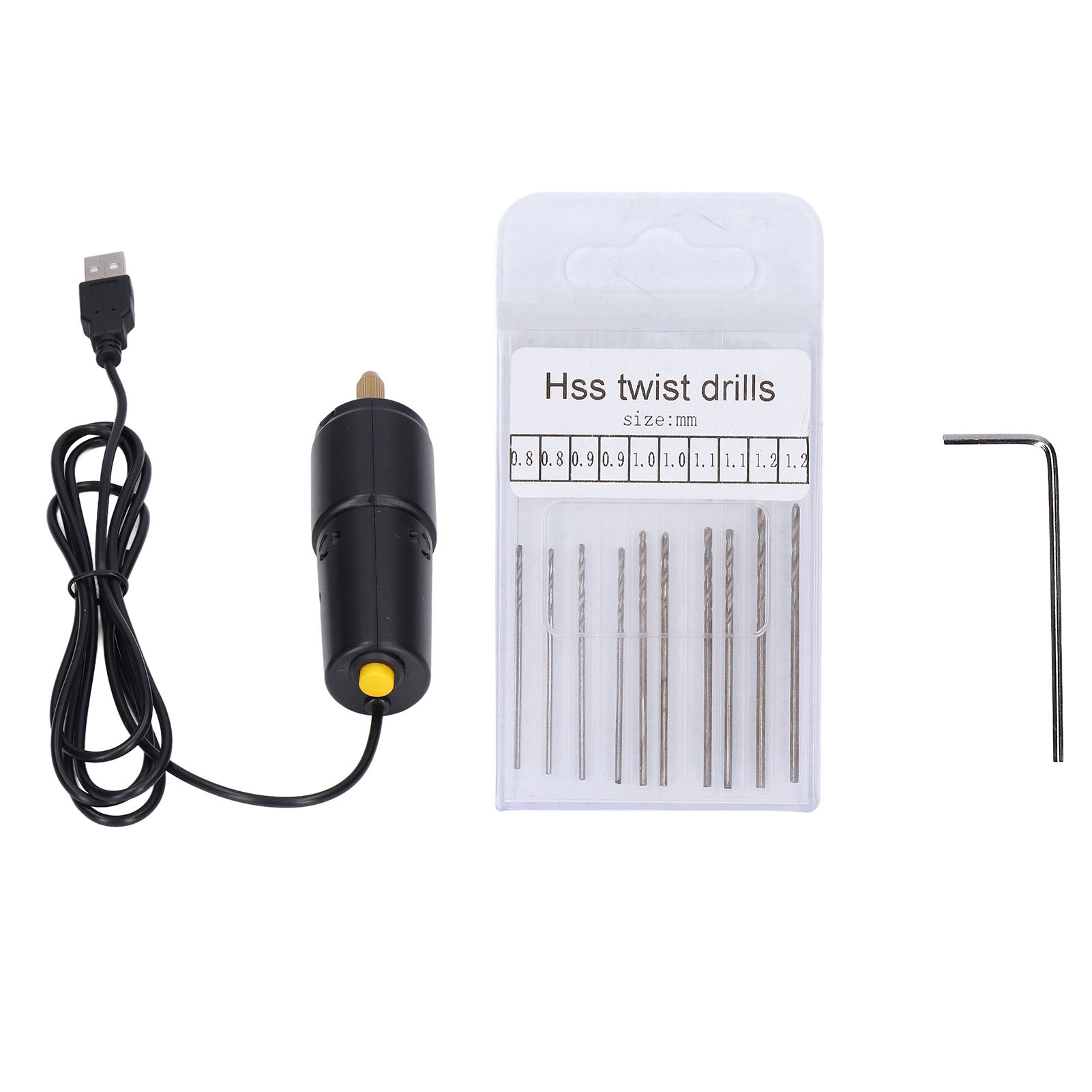 Mini-usb-elektrobohrmaschine Aus Hss Und Abs, Handliche Mikrobohrmaschine Für Harz, Ohne Us-stecker