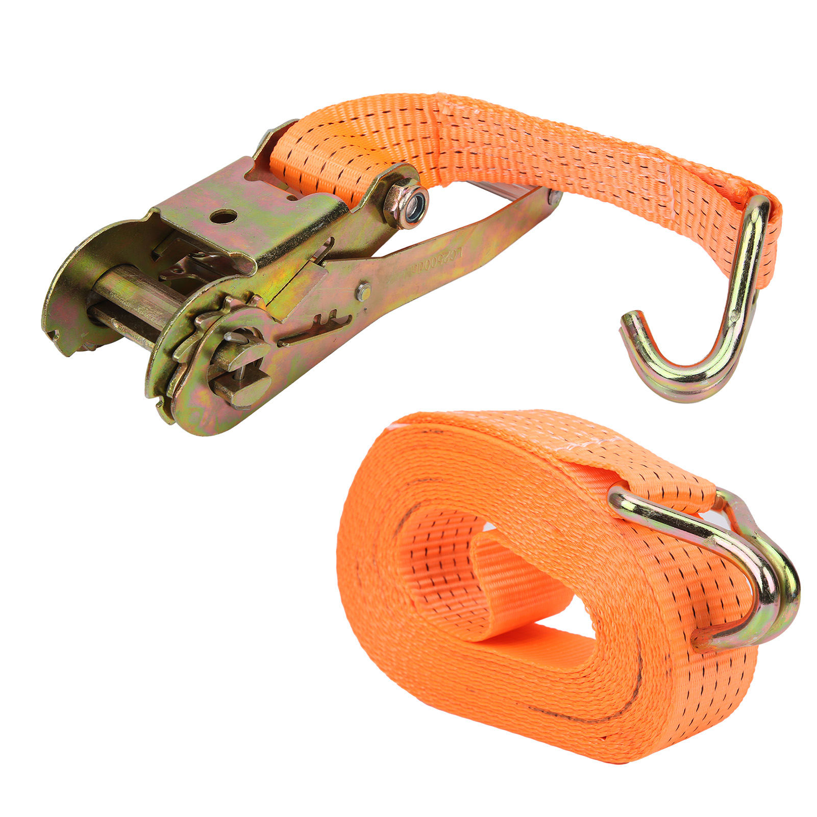Ratschen-zurrgurt, Spannvorrichtung, Polyester + Legierter Stahl, Handwerkzeug, 5 Cm X 10 M, 2er-pack
