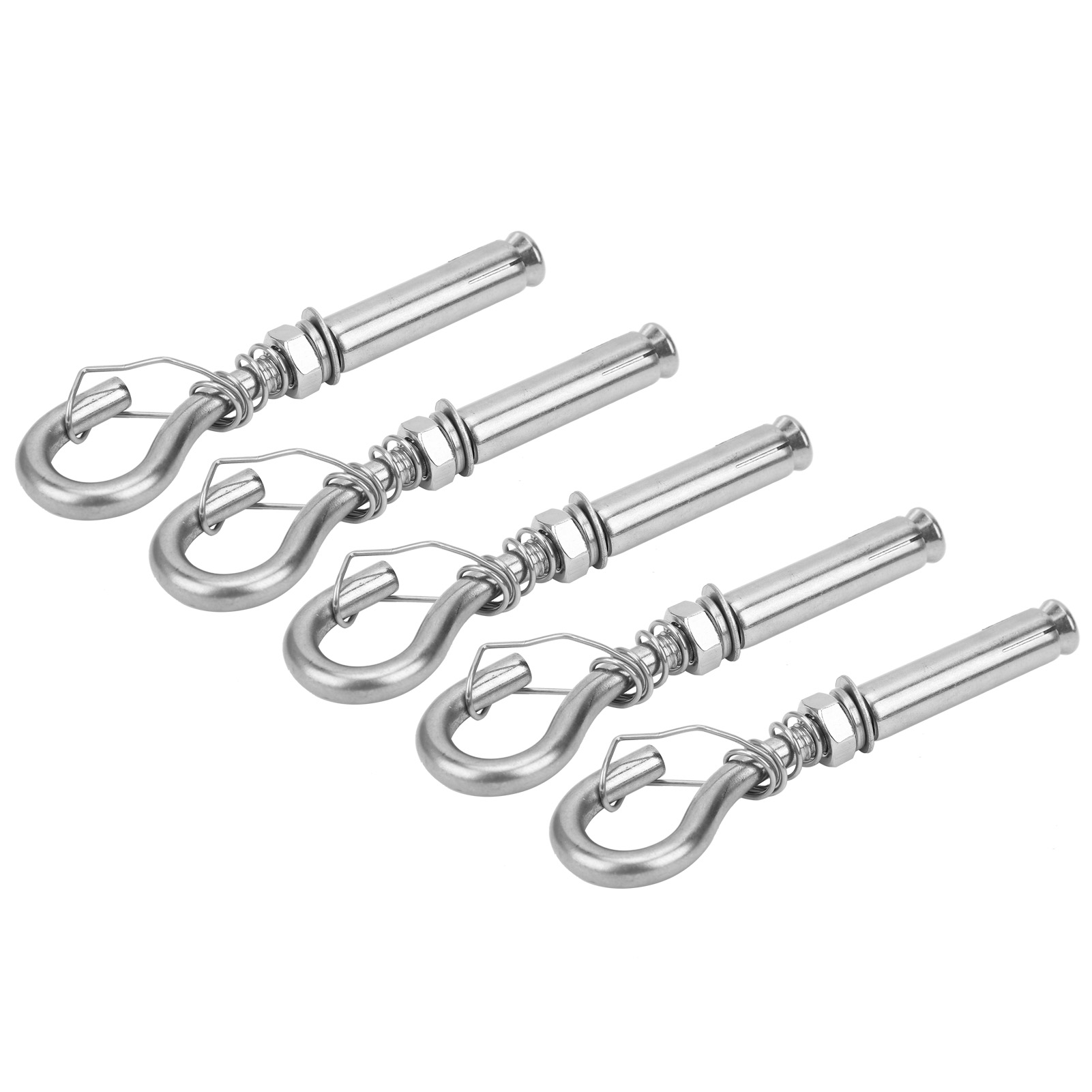 Set Mit 5 Spreizdübelhaken Mit Offenem Anker, Edelstahl 304, M8-schrauben, Industriebedarf