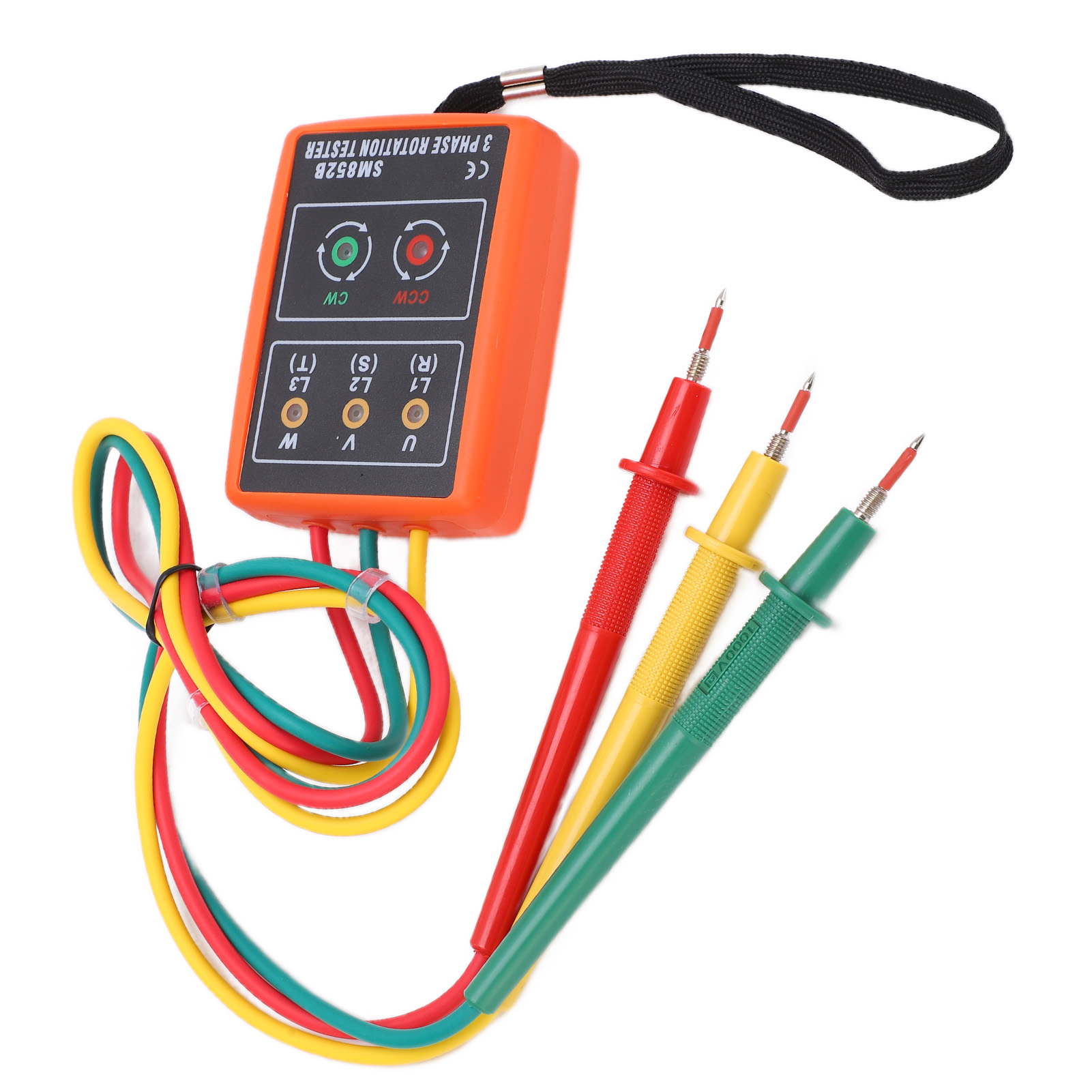 Sm852b Phasenfolgeprüfer, 60v-600v Drehstrom-drehrichtungsdetektor Mit Led-anzeige
