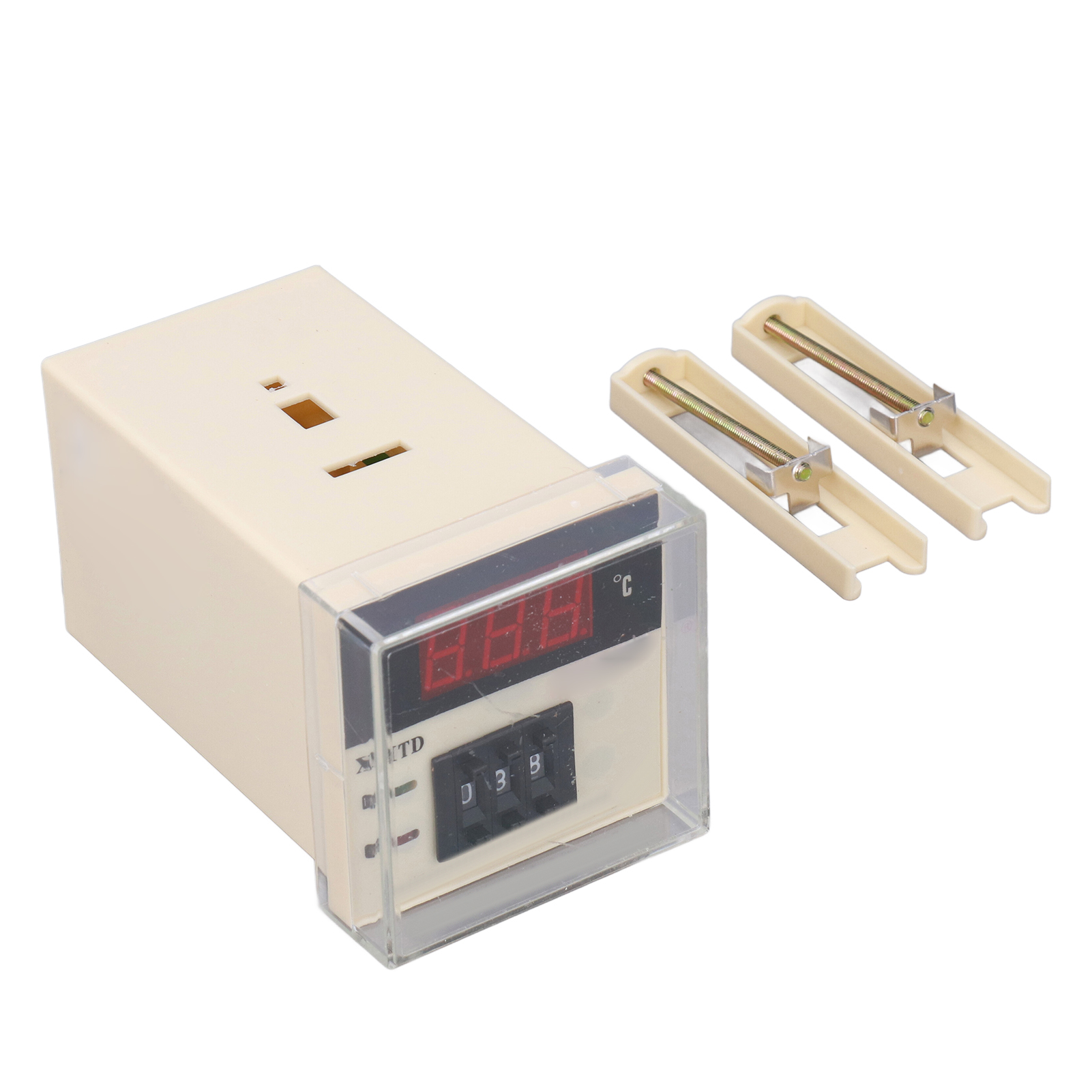 Xmtd-2001 Lcd-digitalthermostat, Einstellbarer Temperaturregler 0–399 °c, 220 V Wechselstrom, Stecker Typ E