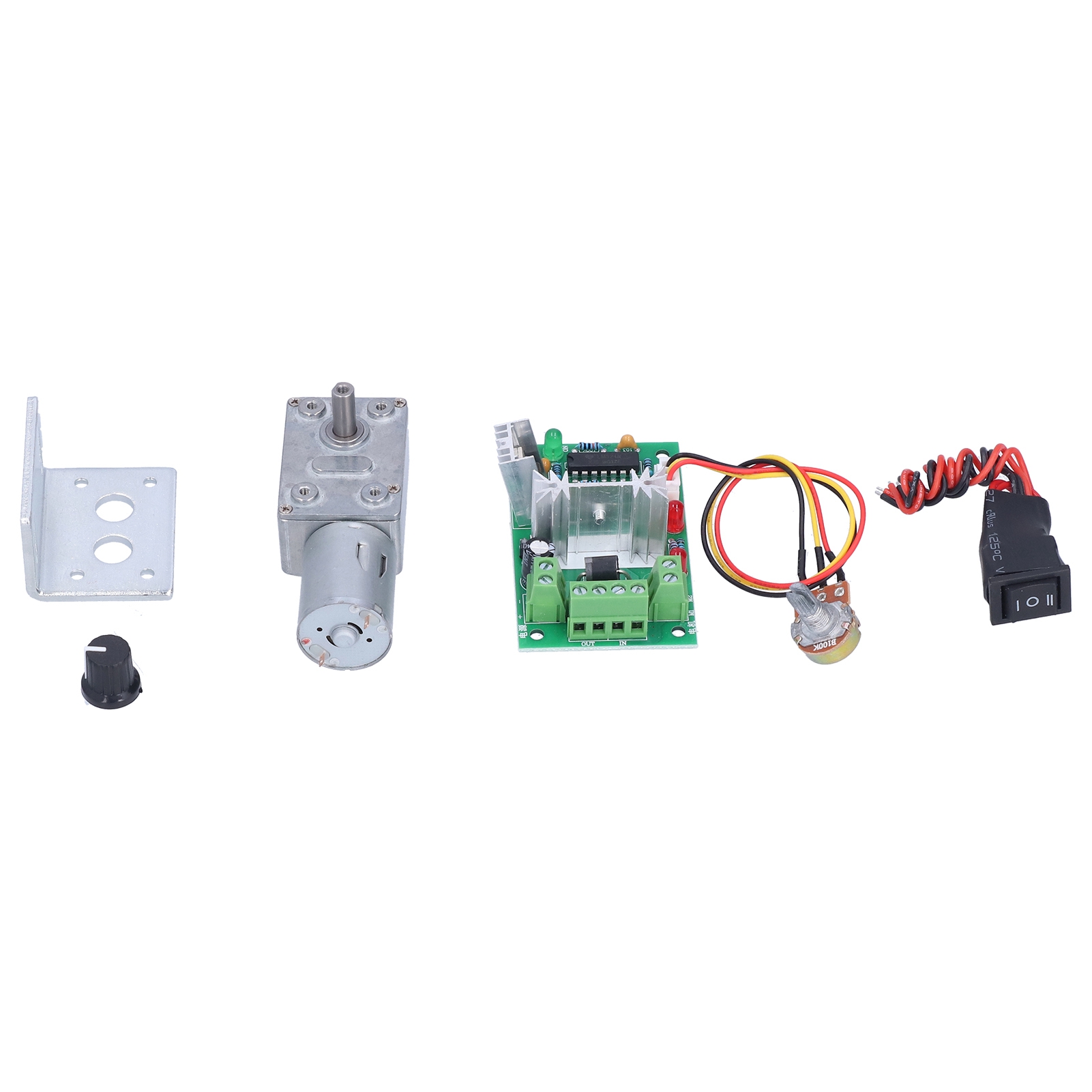 24-v-gleichstrom-schneckengetriebemotor Mit Variabler Drehzahlregelung, Hohem Drehmoment, Miniaturgetriebe Für Roboter Und Elektronische Schlösser, 24 V, 150 U/min