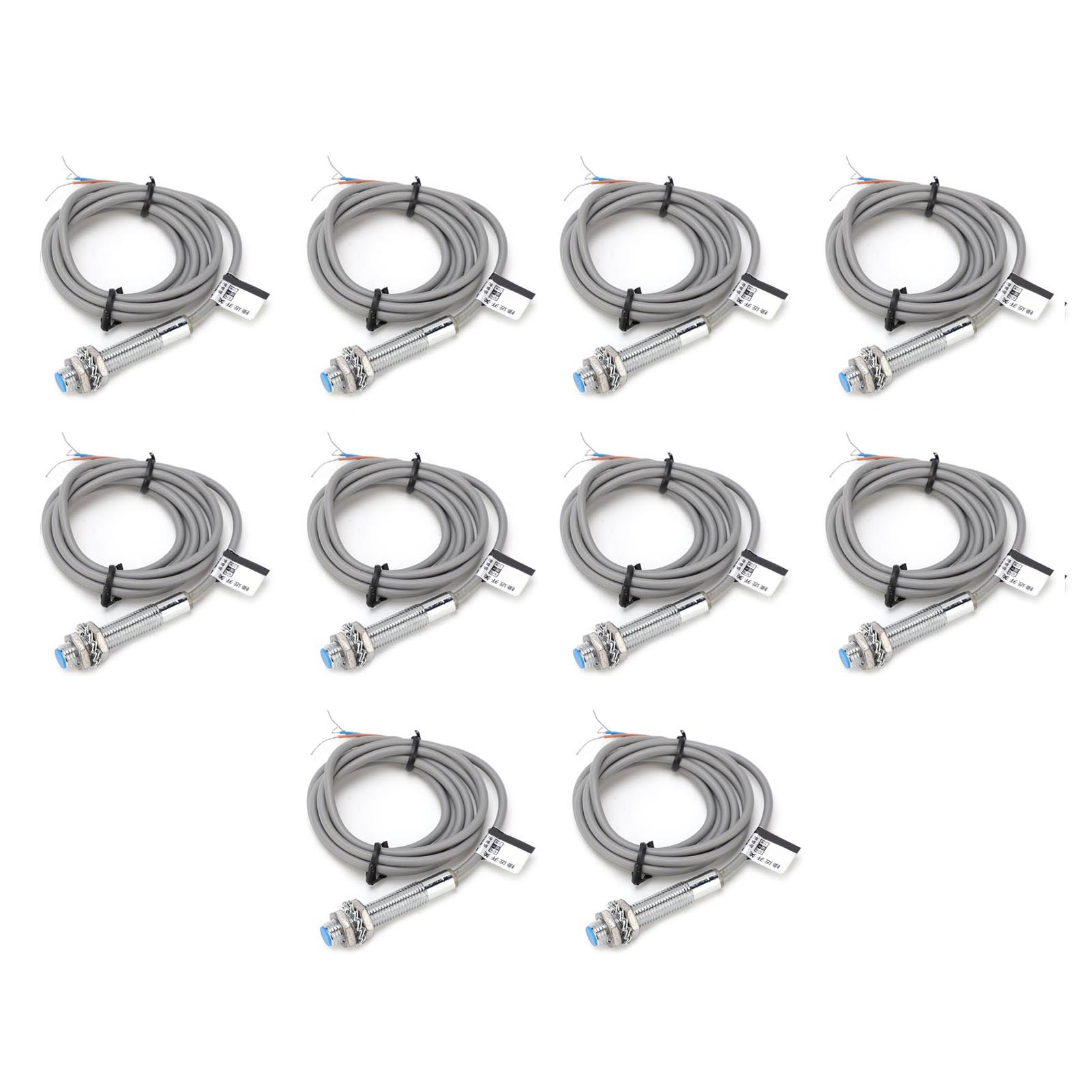 Packung Mit 10 M8-induktionsschaltern, Npn-näherungssensor, 3-adrig, Normalerweise Offen, Lj8a3-1-z/bx