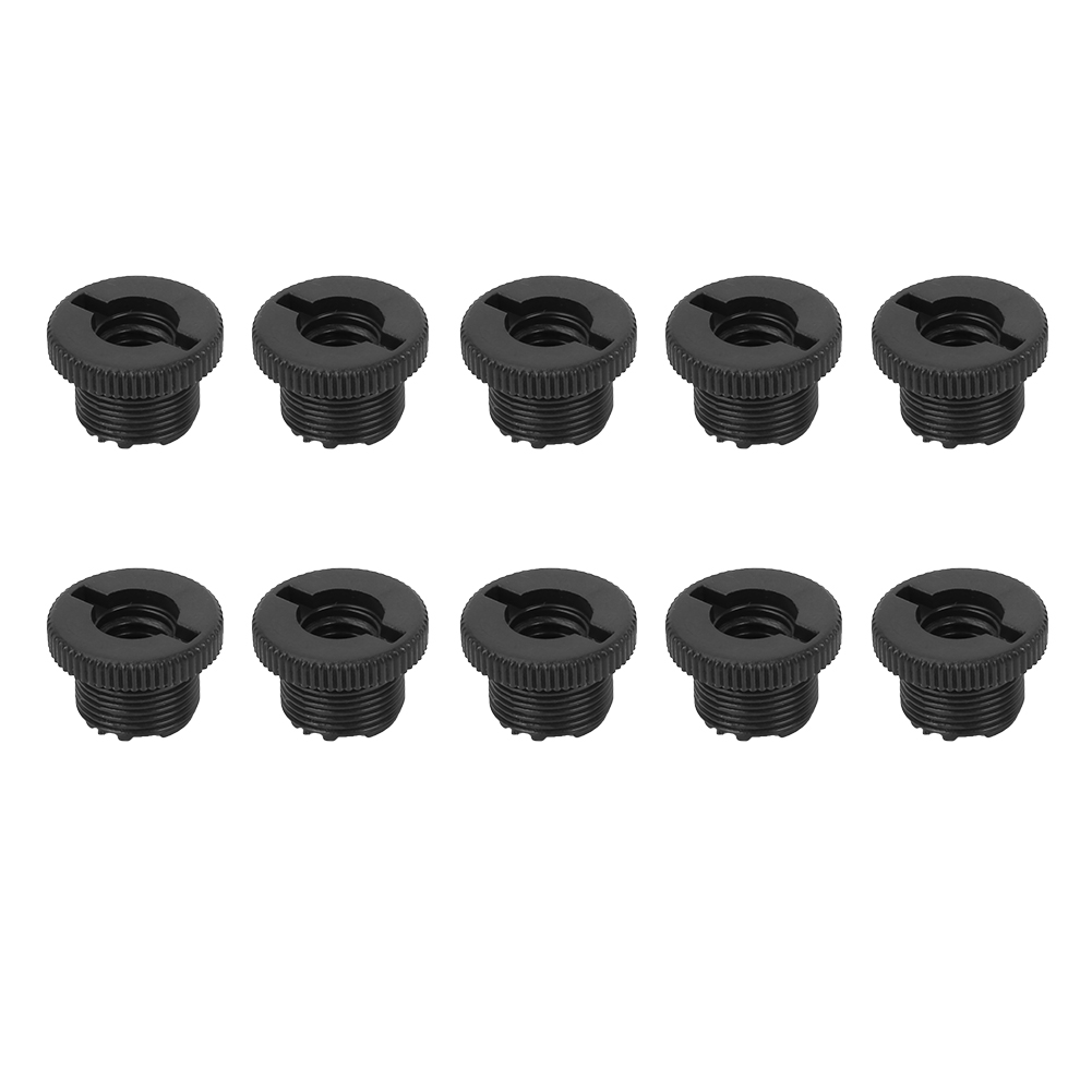 Packung Mit 10 Stoßfesten Kunststoff-gewindeadaptern 5/8" Außengewinde Auf 3/8" Innengewinde Für Mikrofonständer