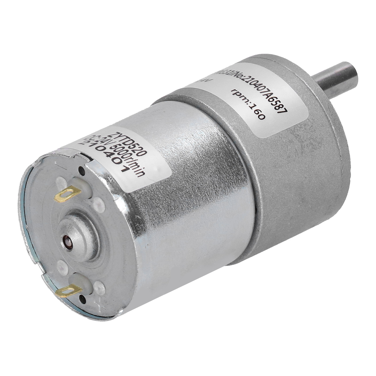 24-v-gleichstrom-getriebemotor, 37-mm-welle, Mikro-elektro-untersetzungsmotor, Zgb37rg 160r-24v