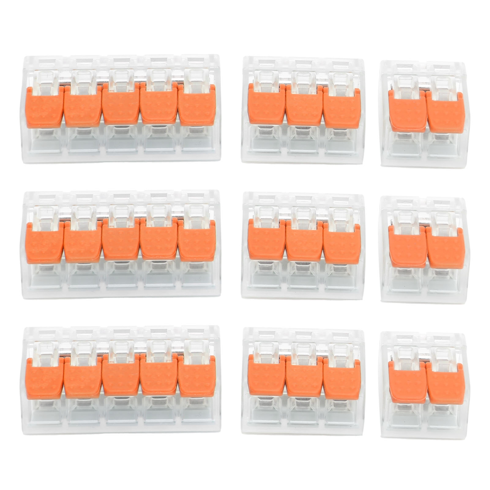 Packung Mit 60 Schraubenlosen Schnellverbindern Pct-662/663/665 Für Beleuchtungs- Und Gebäudeverkabelung