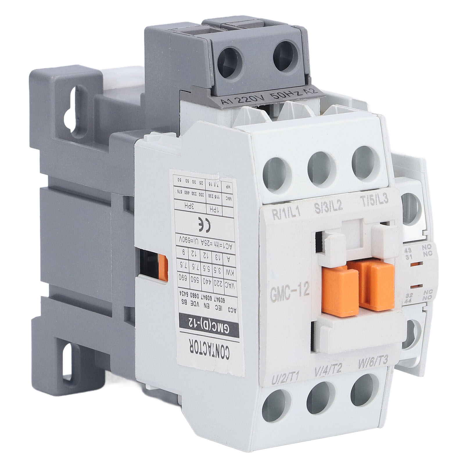 Din-schienen-wechselstromschütz Für Hausstromkreise, 1 Schließer, 1 Öffner, 220 V, 50 Hz, 13 A, Gmc-12