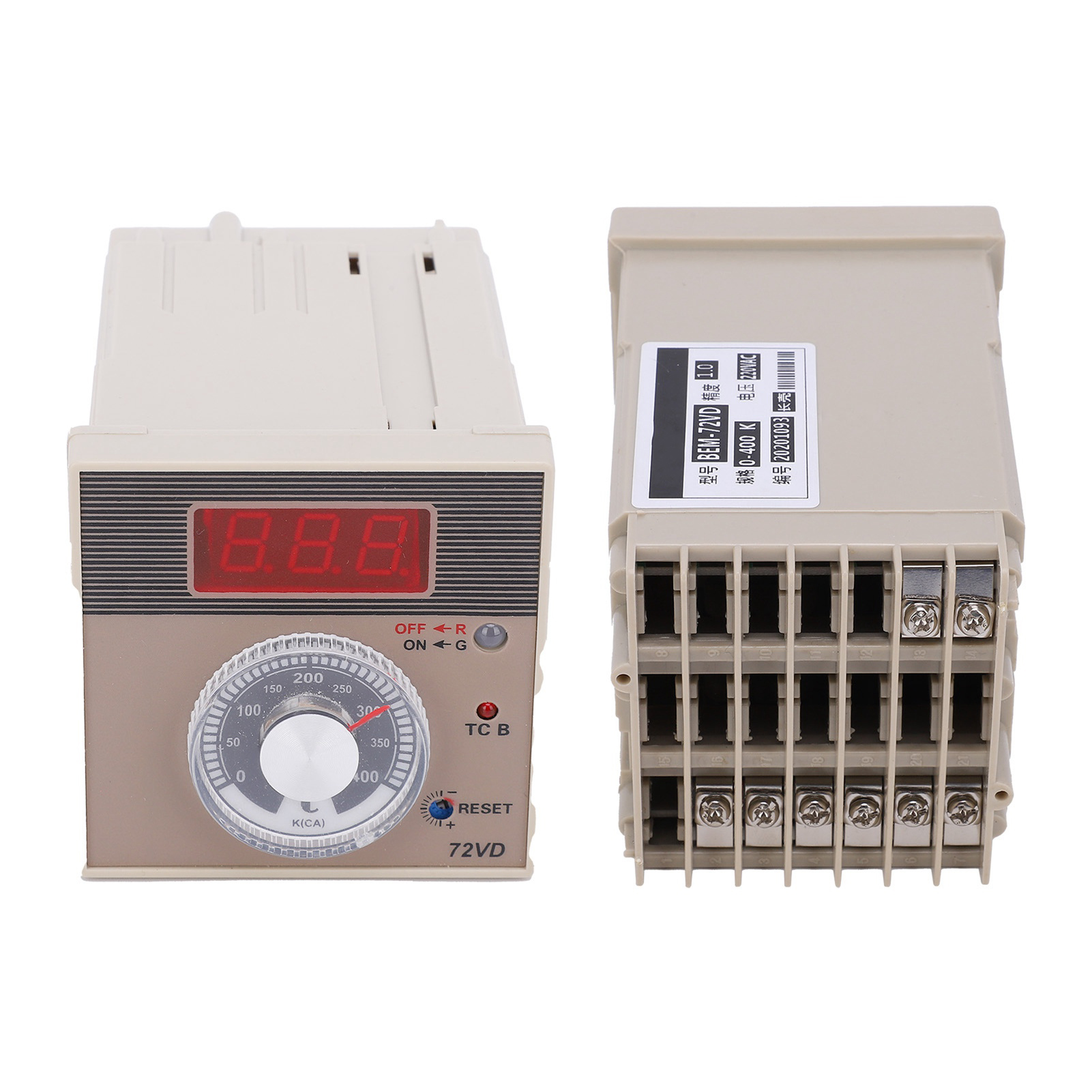 Berm Bem-72vd 220v Digitalthermostat Mit Digitalanzeige Und Zeigerregler, Präziser Temperaturregler