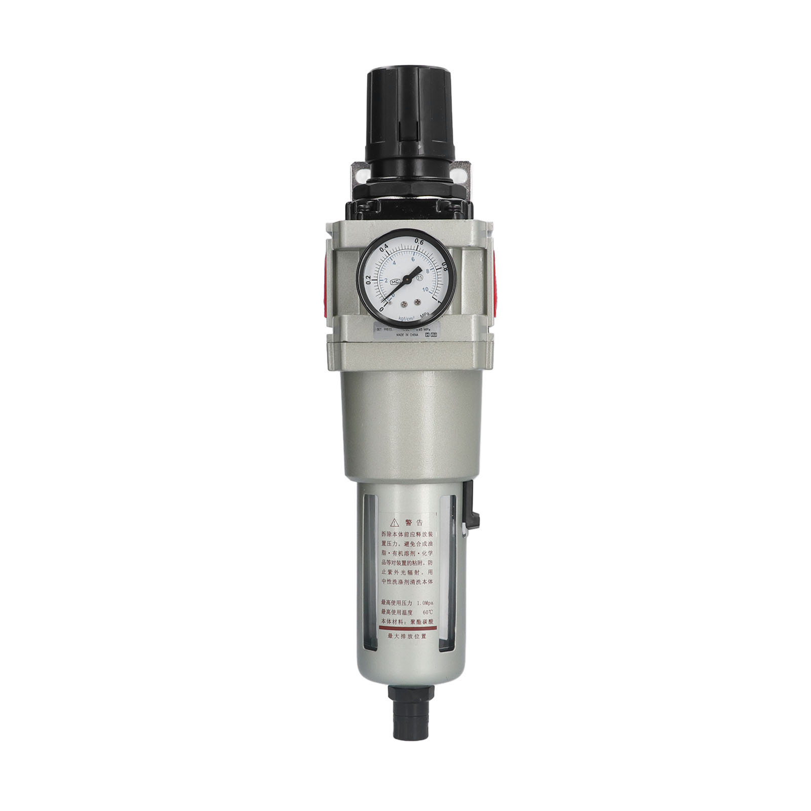 Wasser- Und Ölabscheider Mit Automatischer Entleerung, Druckluftreglerfilter Mit Manometer, G1/4-anschluss